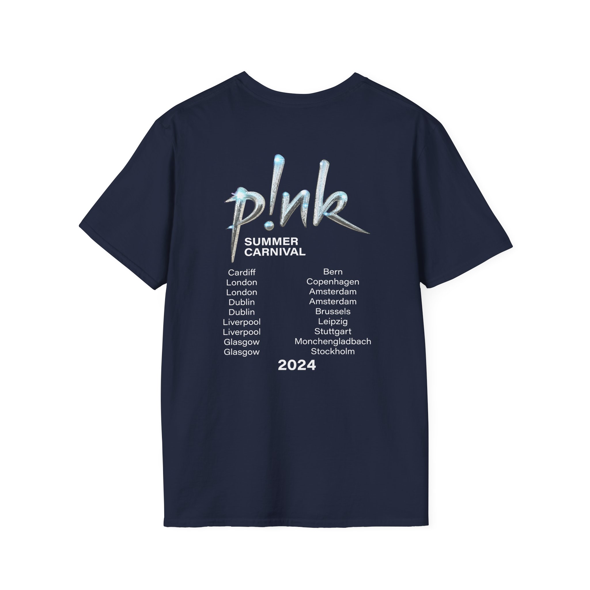 P!nk Split Tie Dye Unisex Softstyle T-Shirt