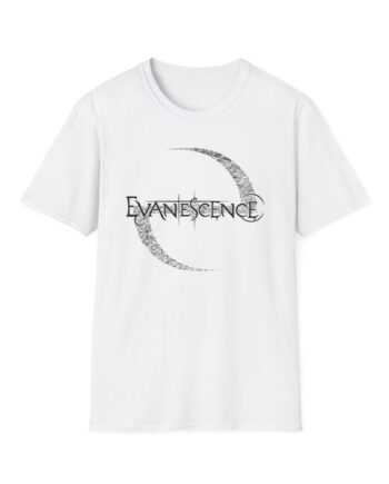 Evanescence Distressed Logo Unisex Softstyle T-Shirt