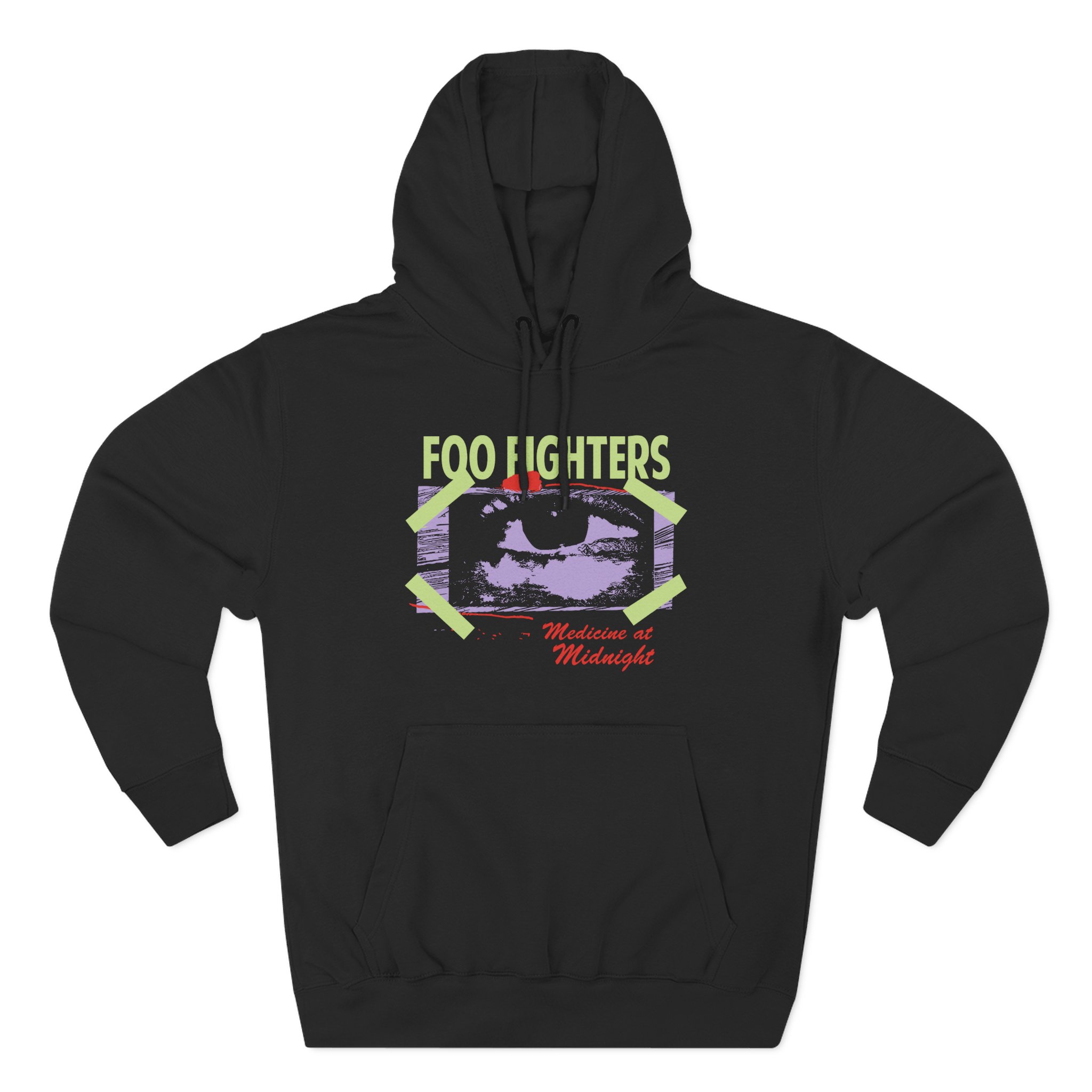 Foo Fighters Medicine at Midnight Eye Tape Three-Panel Fleece Hoodie