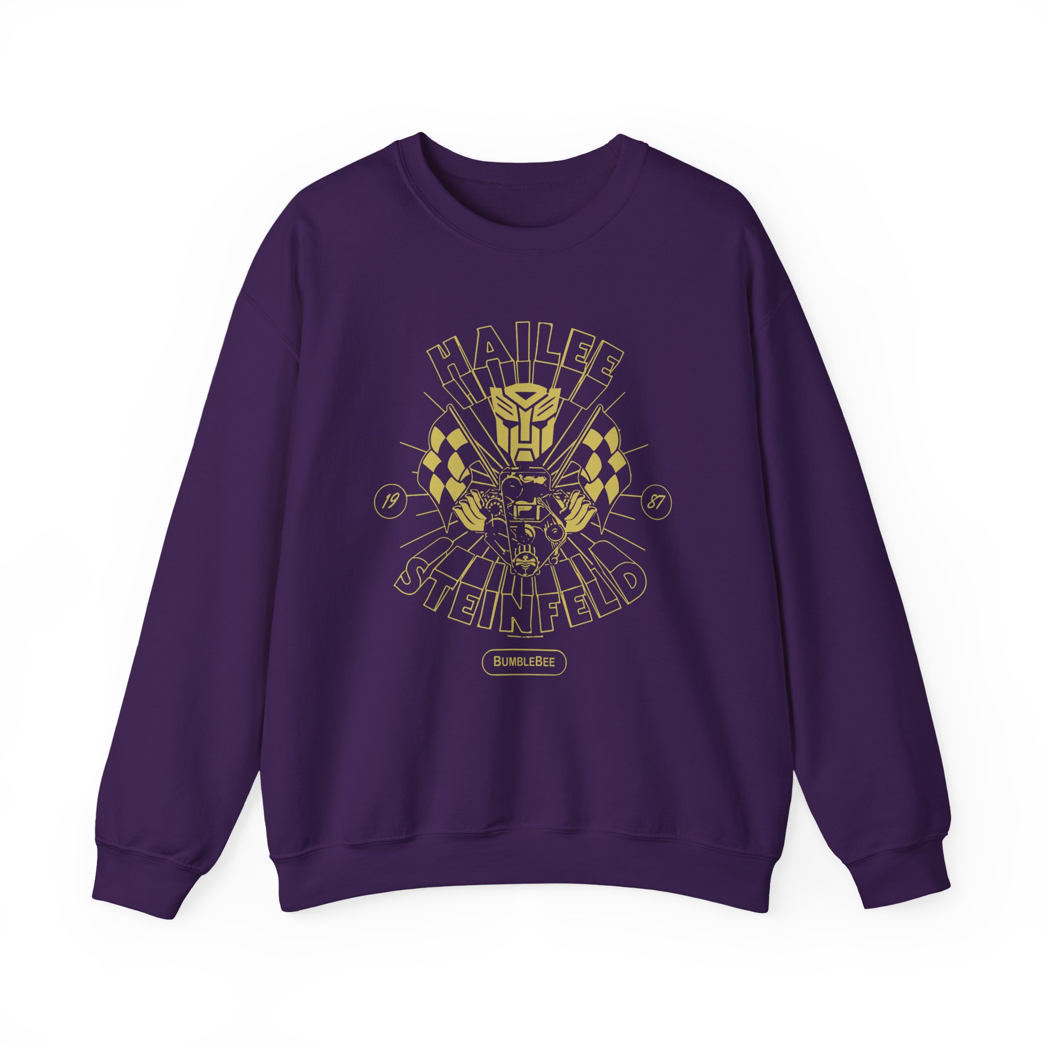 Hailee Steinfeld Bumblebee Garage Unisex Heavy Blendâ„¢ Crewneck Sweatshirt
