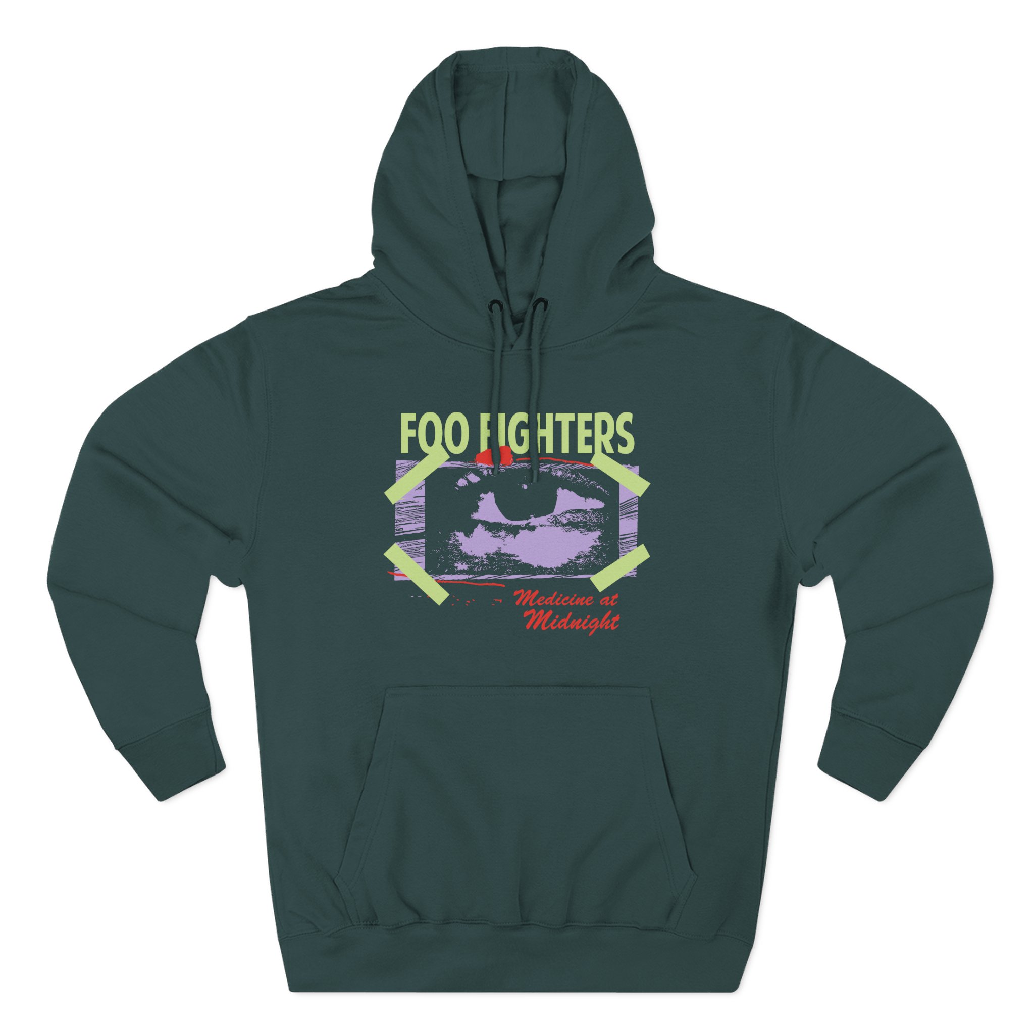 Foo Fighters Medicine at Midnight Eye Tape Three-Panel Fleece Hoodie