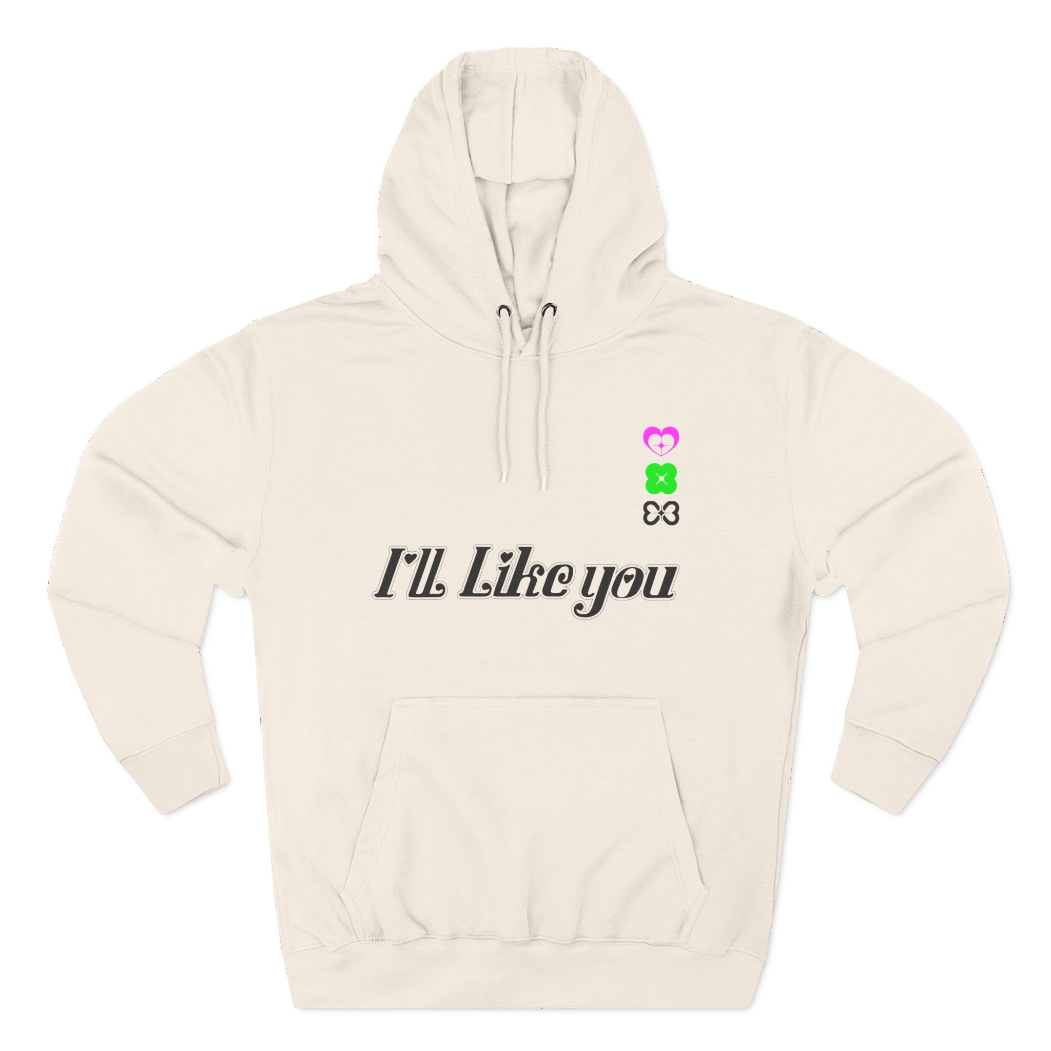 ILLIT 2nd Mini Album ‘i’ll Like You Three-Panel Fleece Hoodie