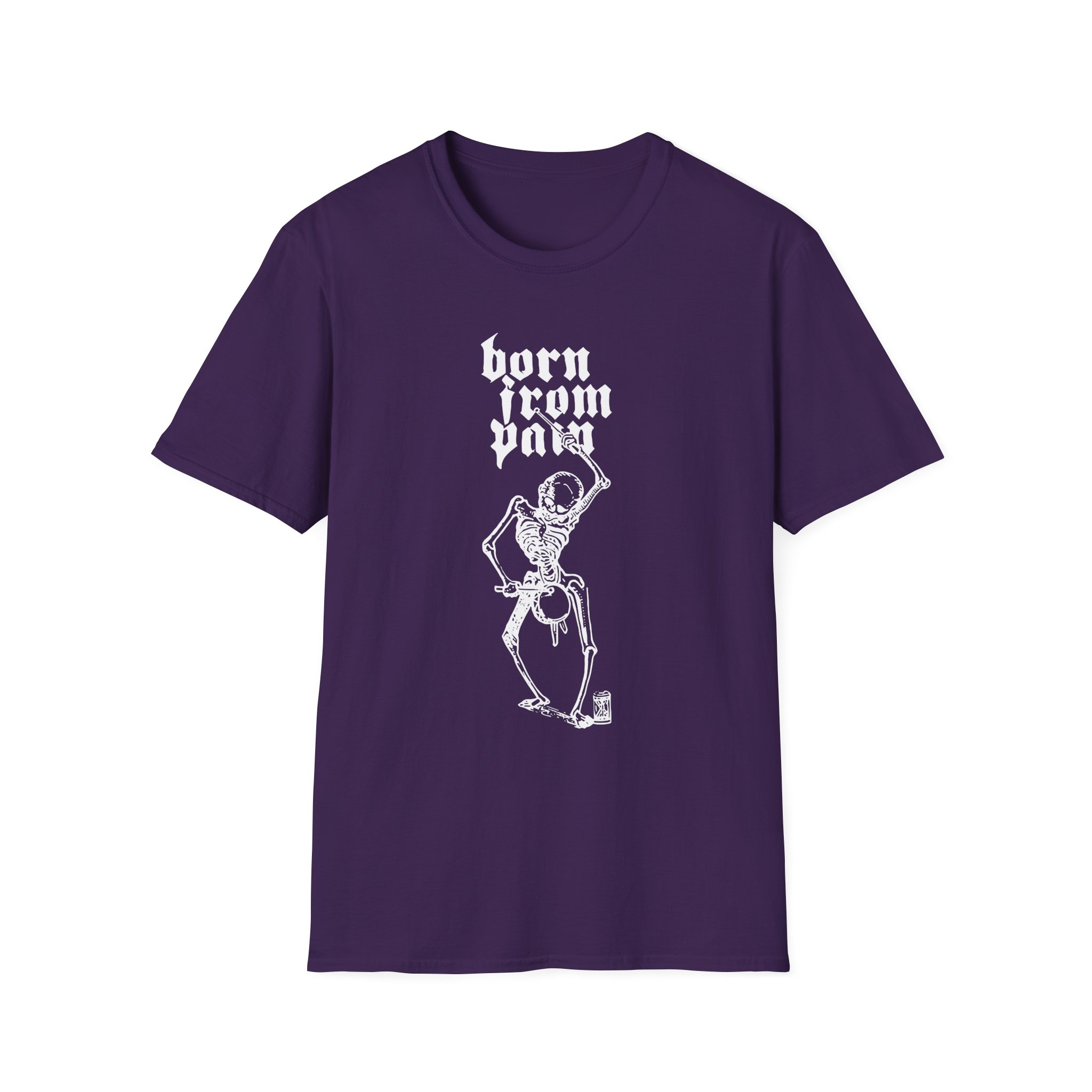 Born From Pain Marching to the Beat of Death Unisex Softstyle T-Shirt