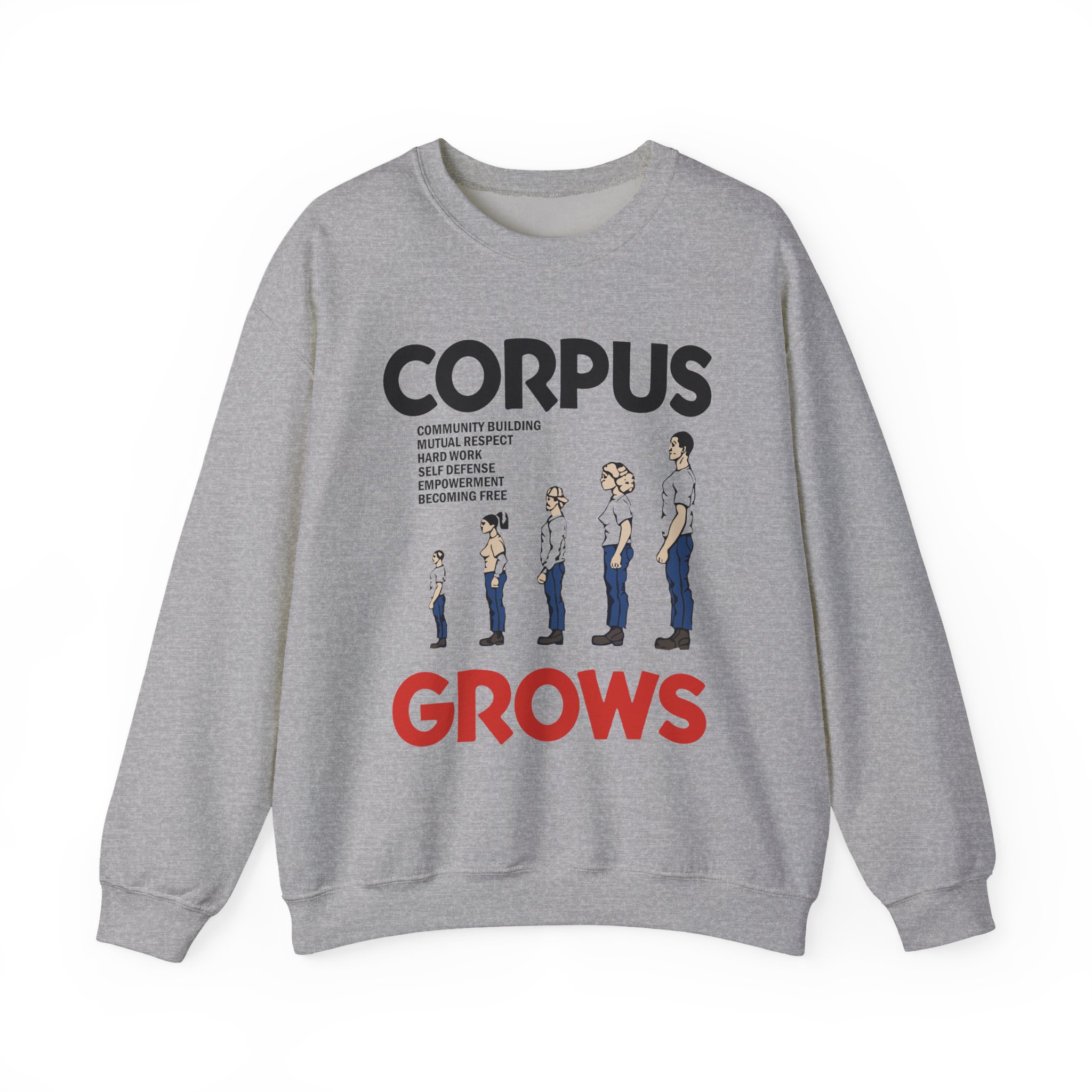 Show Me the Body Corpus Grows Unisex Heavy Blendâ„¢ Crewneck Sweatshirt
