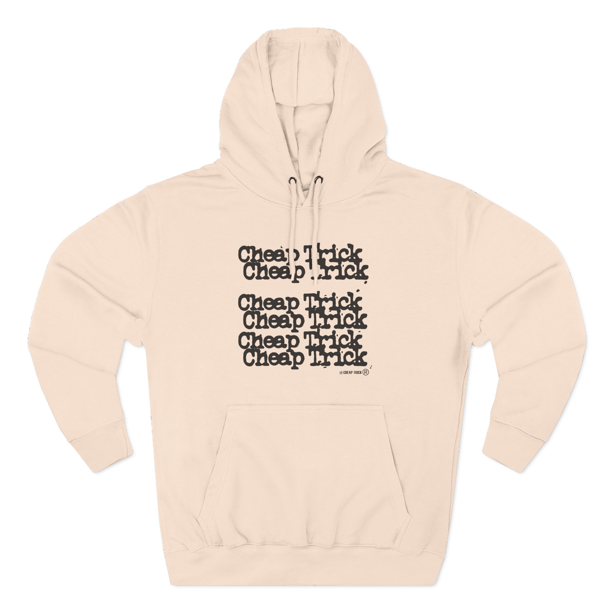 Cheap Trick Stacked Logo Three-Panel Fleece Hoodie