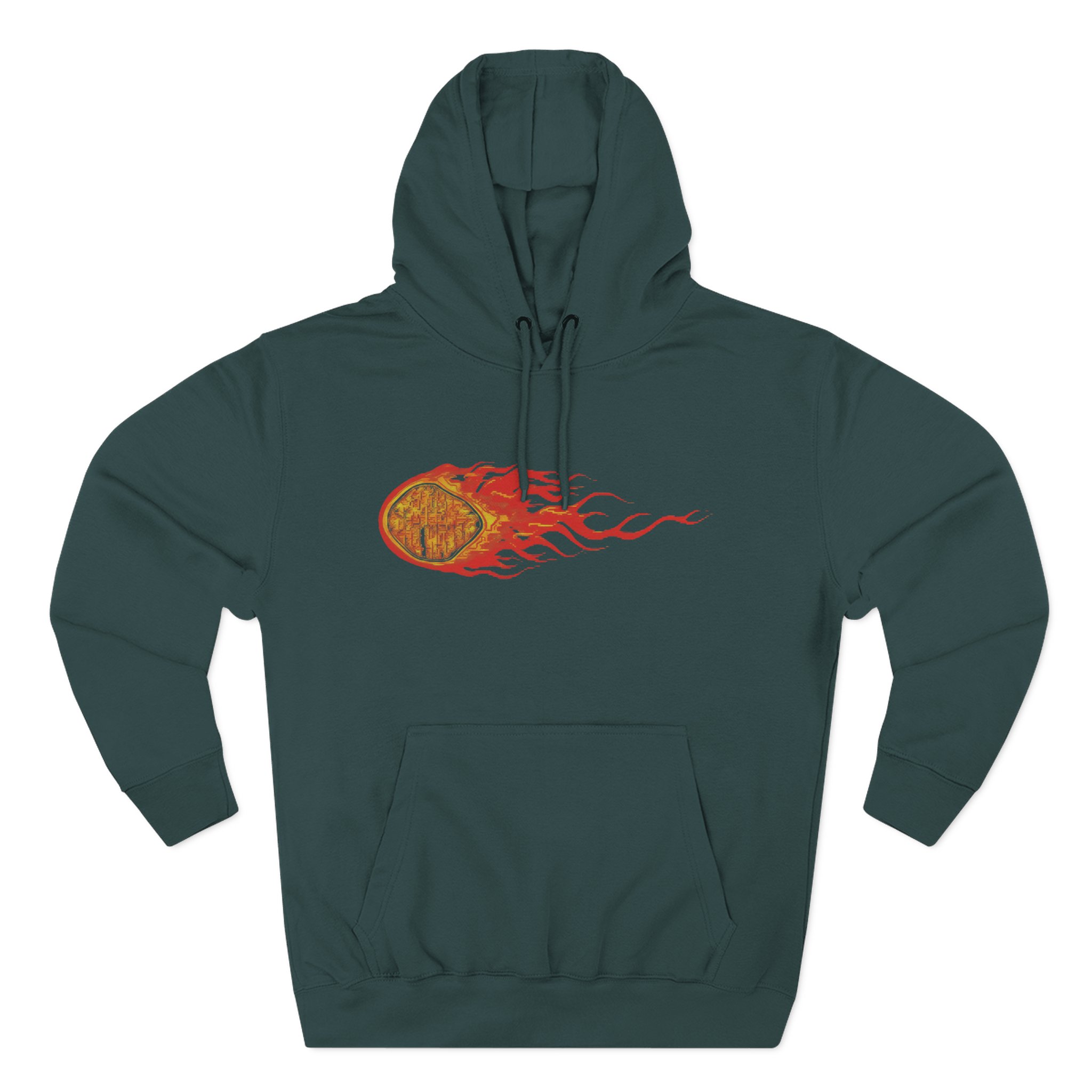 Show Me the Body Ttw Flame Three-Panel Fleece Hoodie