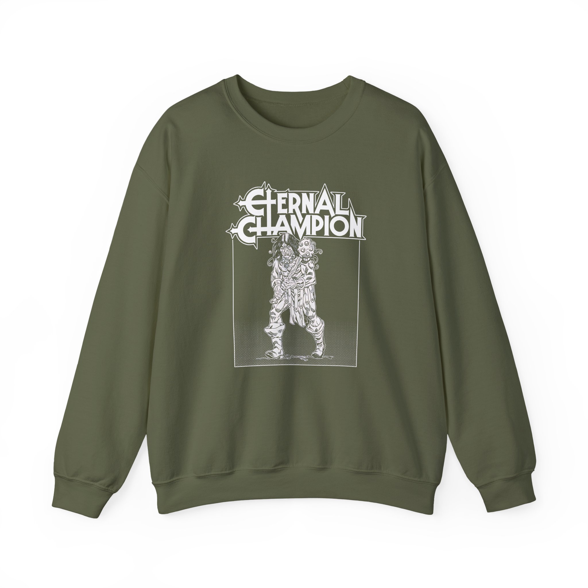 Eternal Champion Muscle Man Unisex Heavy Blendâ„¢ Crewneck Sweatshirt