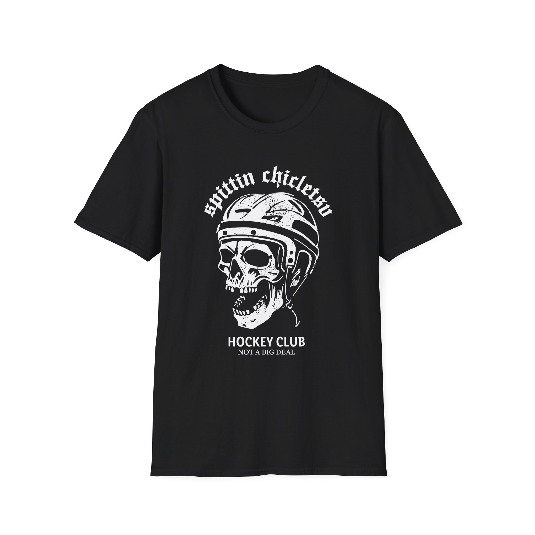 Spittin Chiclets Hockey Club Skul Unisex Softstyle T-Shirt