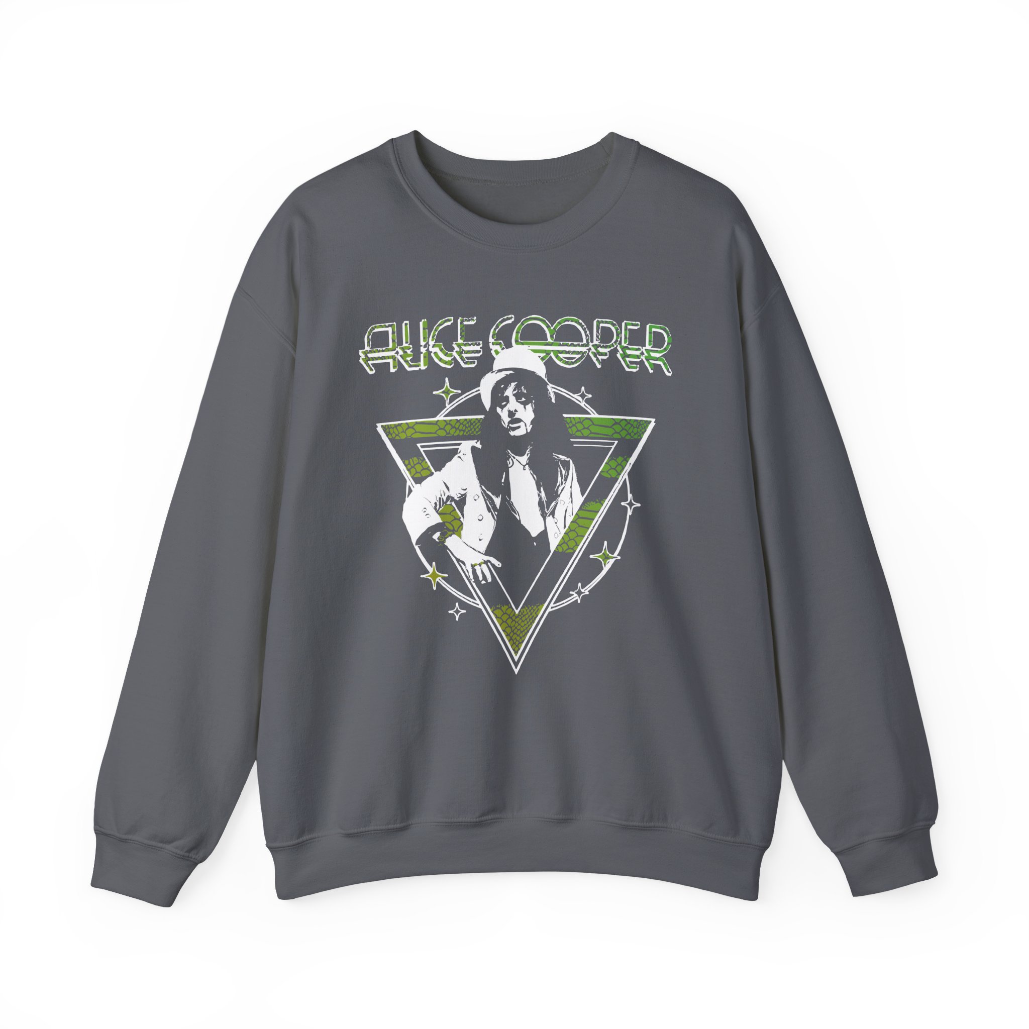 Alice Cooper Welcome to My Nightmare 50th Anniversary Top Hat Unisex Heavy Blendâ„¢ Crewneck Sweatshirt