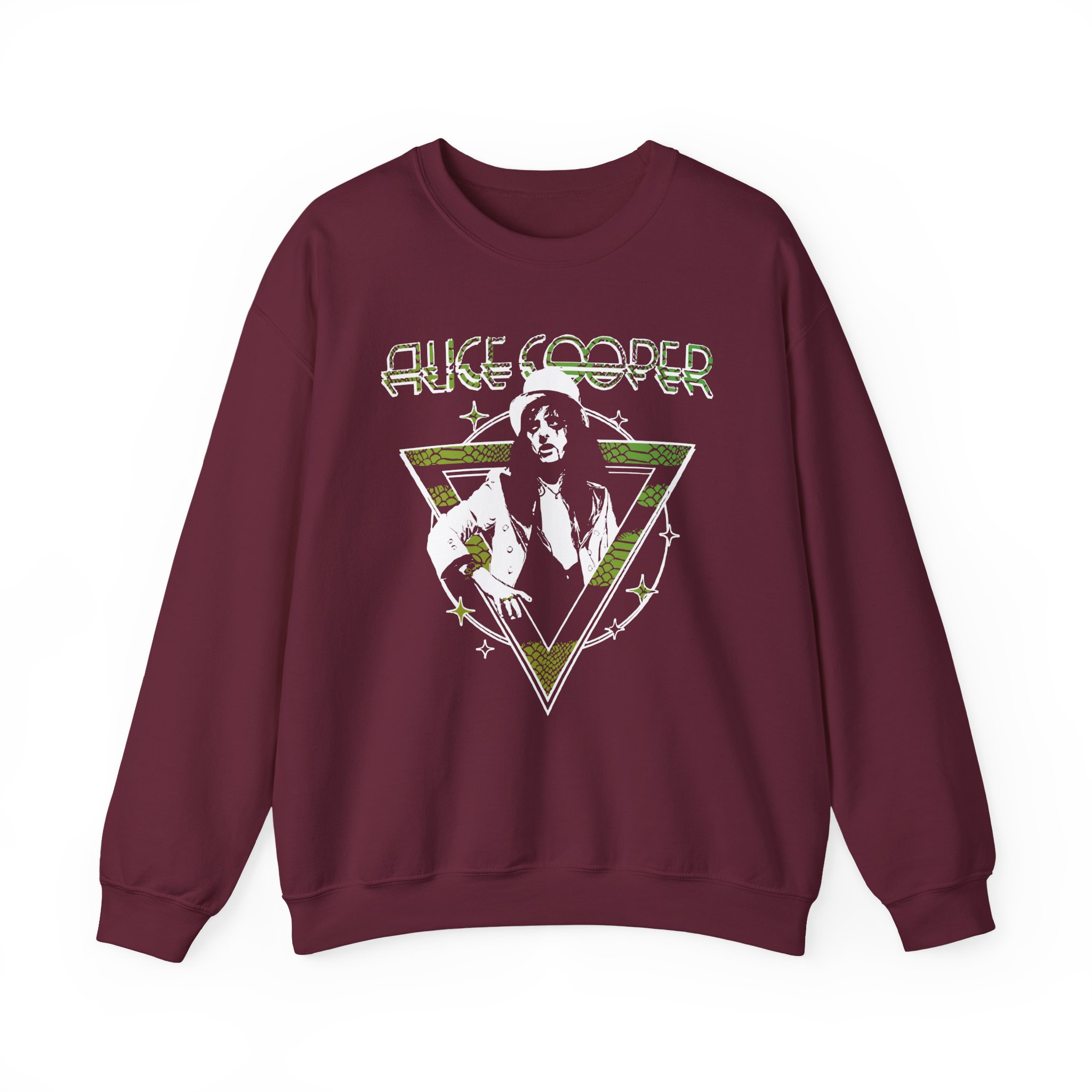 Alice Cooper Welcome to My Nightmare 50th Anniversary Top Hat Unisex Heavy Blendâ„¢ Crewneck Sweatshirt