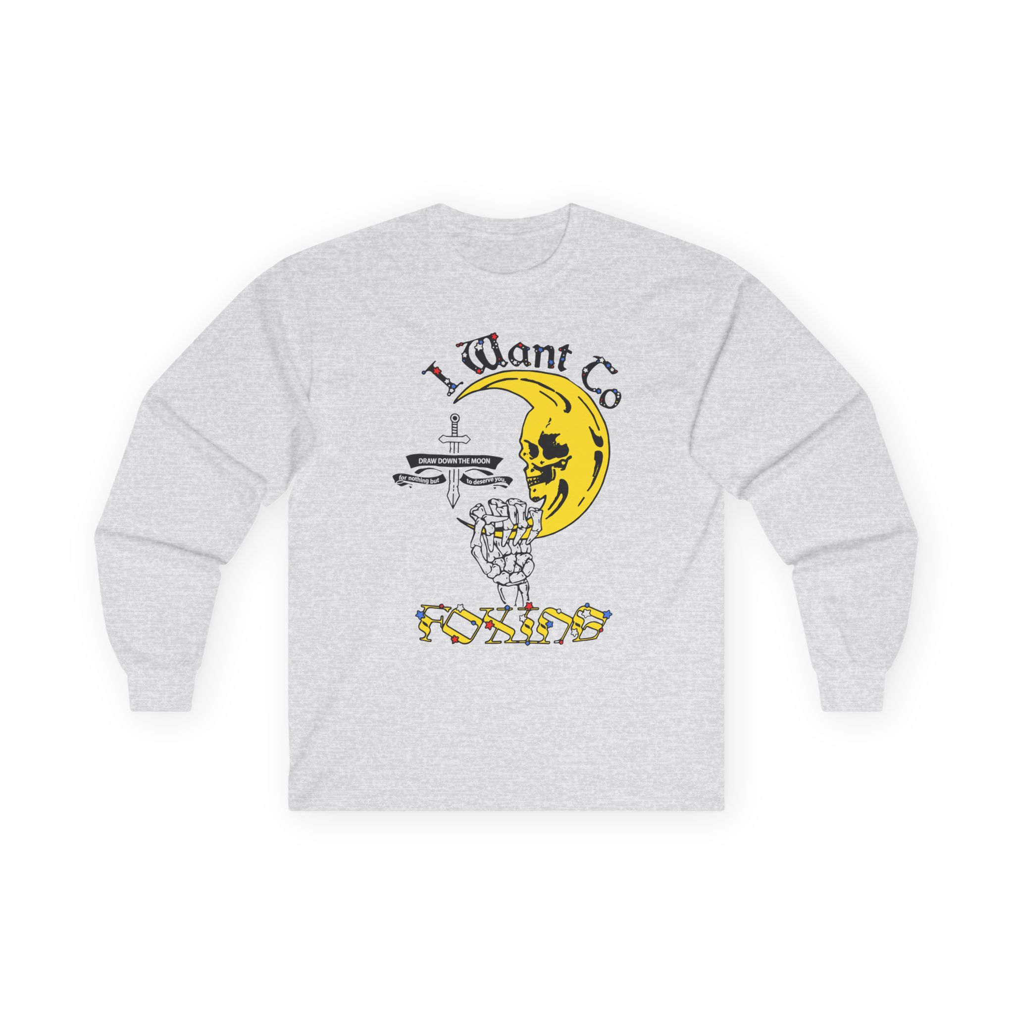 Foxing Draw Down Unisex Ultra Cotton Long Sleeve Tee