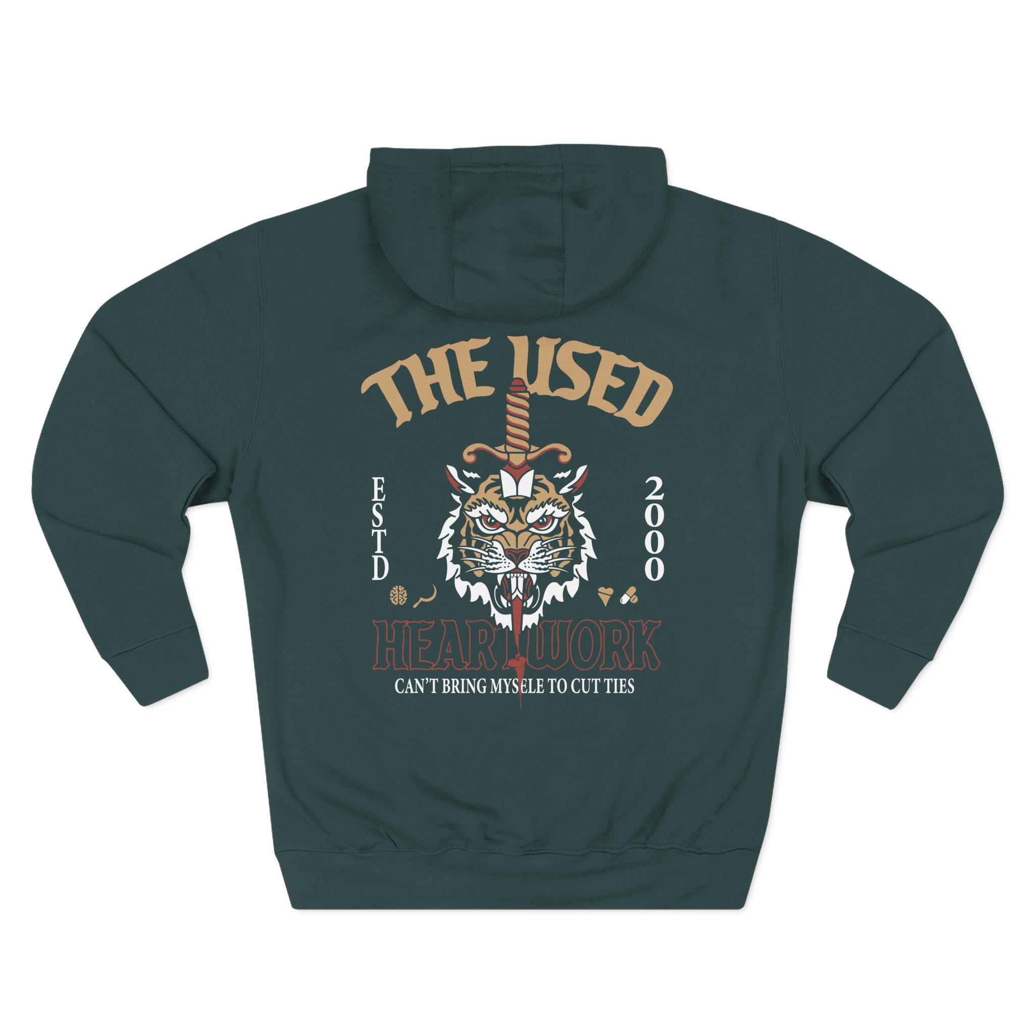 The Used Self Titled 25 Year Three-Panel Fleece Hoodie