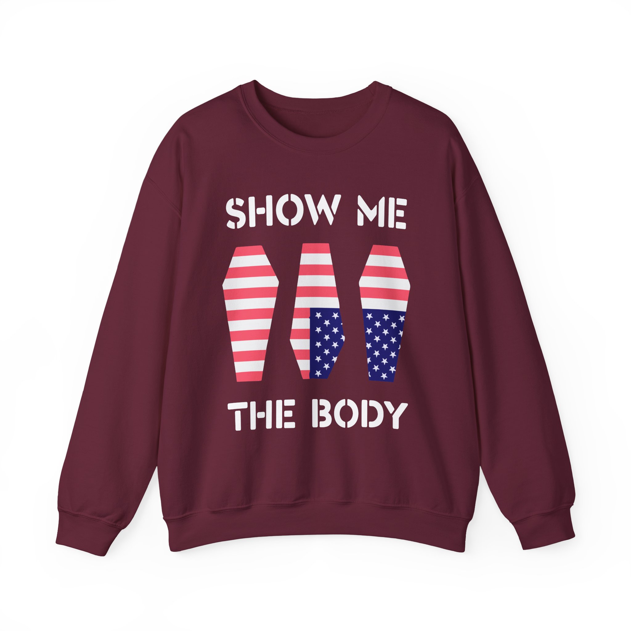 Show Me the Body Coffin Unisex Heavy Blendâ„¢ Crewneck Sweatshirt