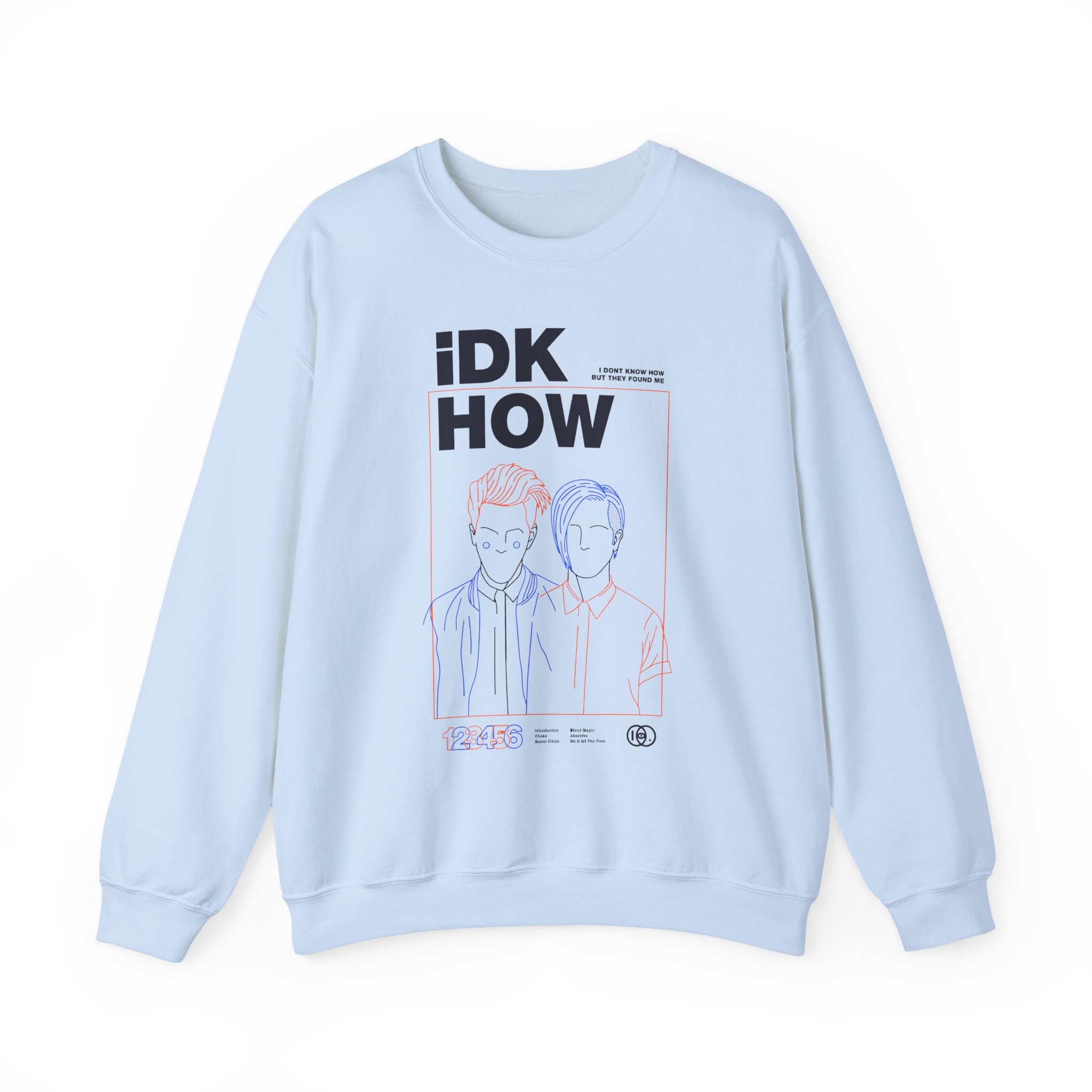 iDKHOW OUTLINES Unisex Heavy Blendâ„¢ Crewneck Sweatshirt