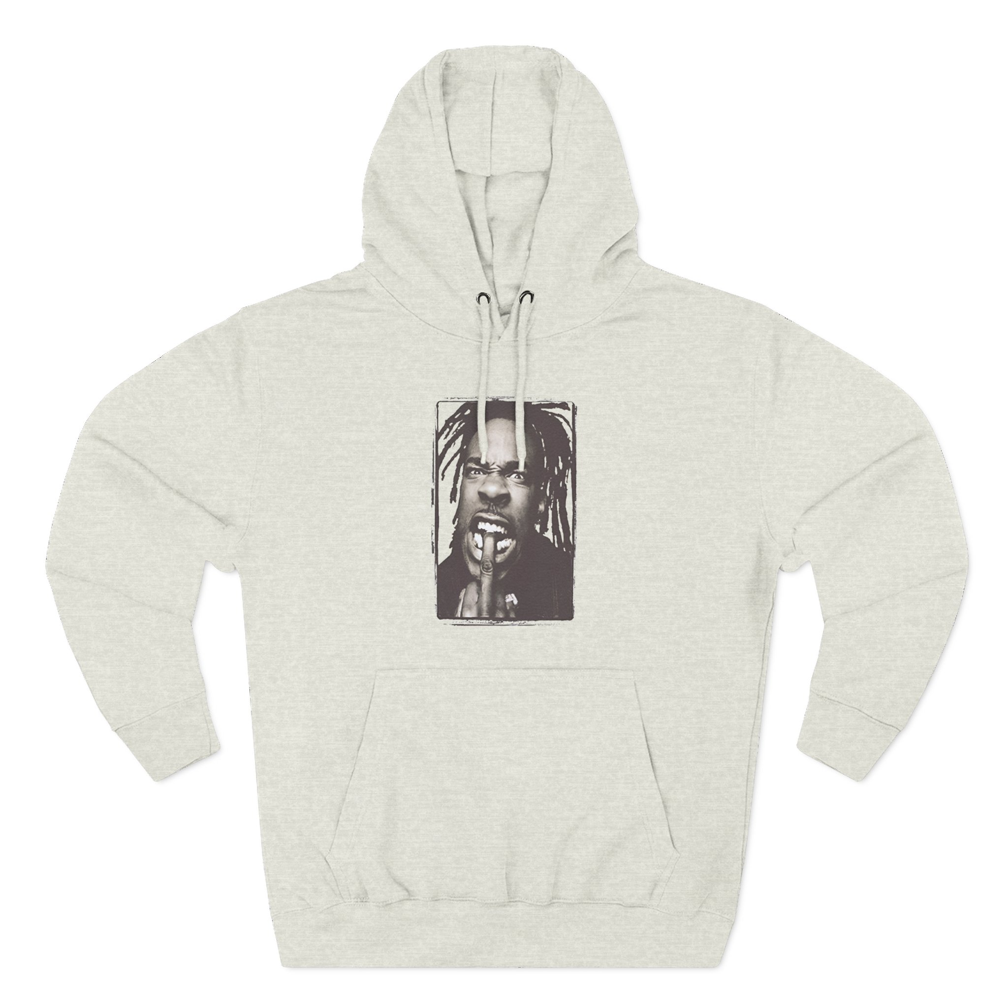 Busta Rhymes dreadlocksfinger Three-Panel Fleece Hoodie