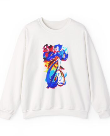 Helluva Boss Stolas & Blitzo Micro Unisex Heavy Blend™ Crewneck Sweatshirt