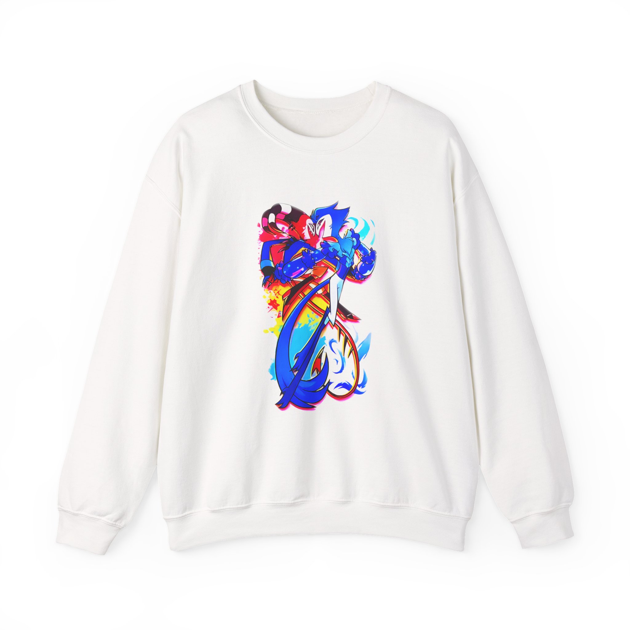 Helluva Boss Stolas & Blitzo Micro Unisex Heavy Blendâ„¢ Crewneck Sweatshirt