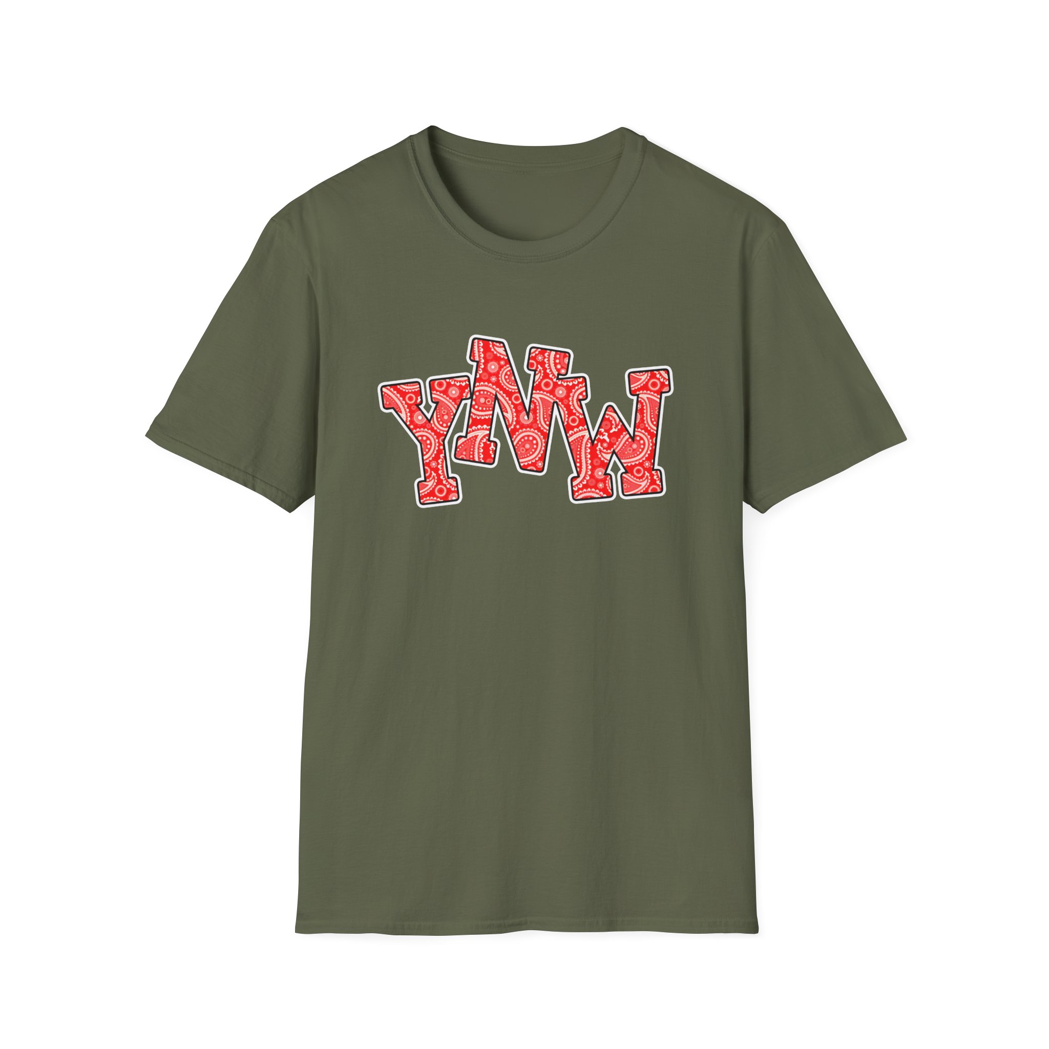 YNW Melly Paisley Unisex Softstyle T-Shirt