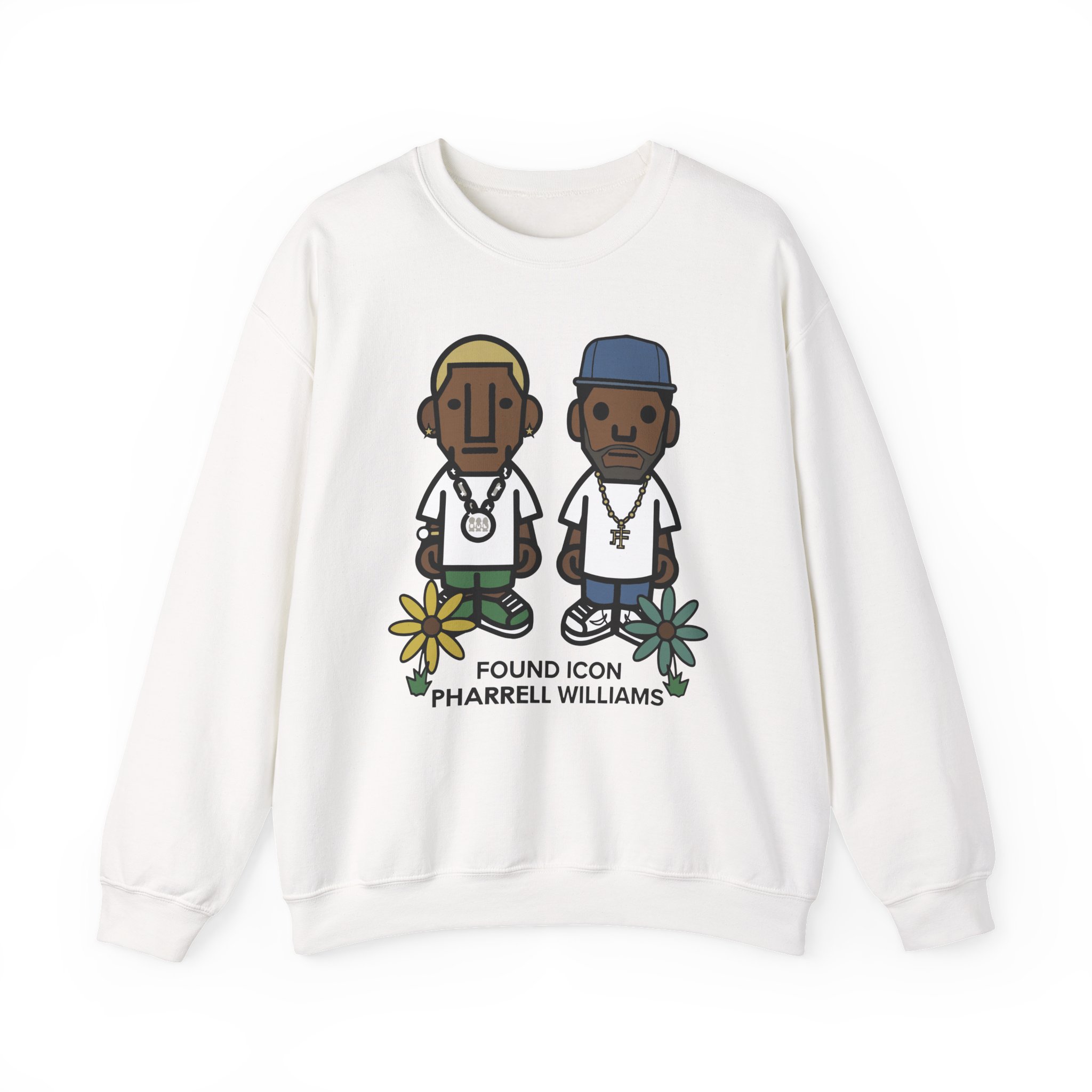 Pharrell Williams Found Icon Unisex Heavy Blendâ„¢ Crewneck Sweatshirt