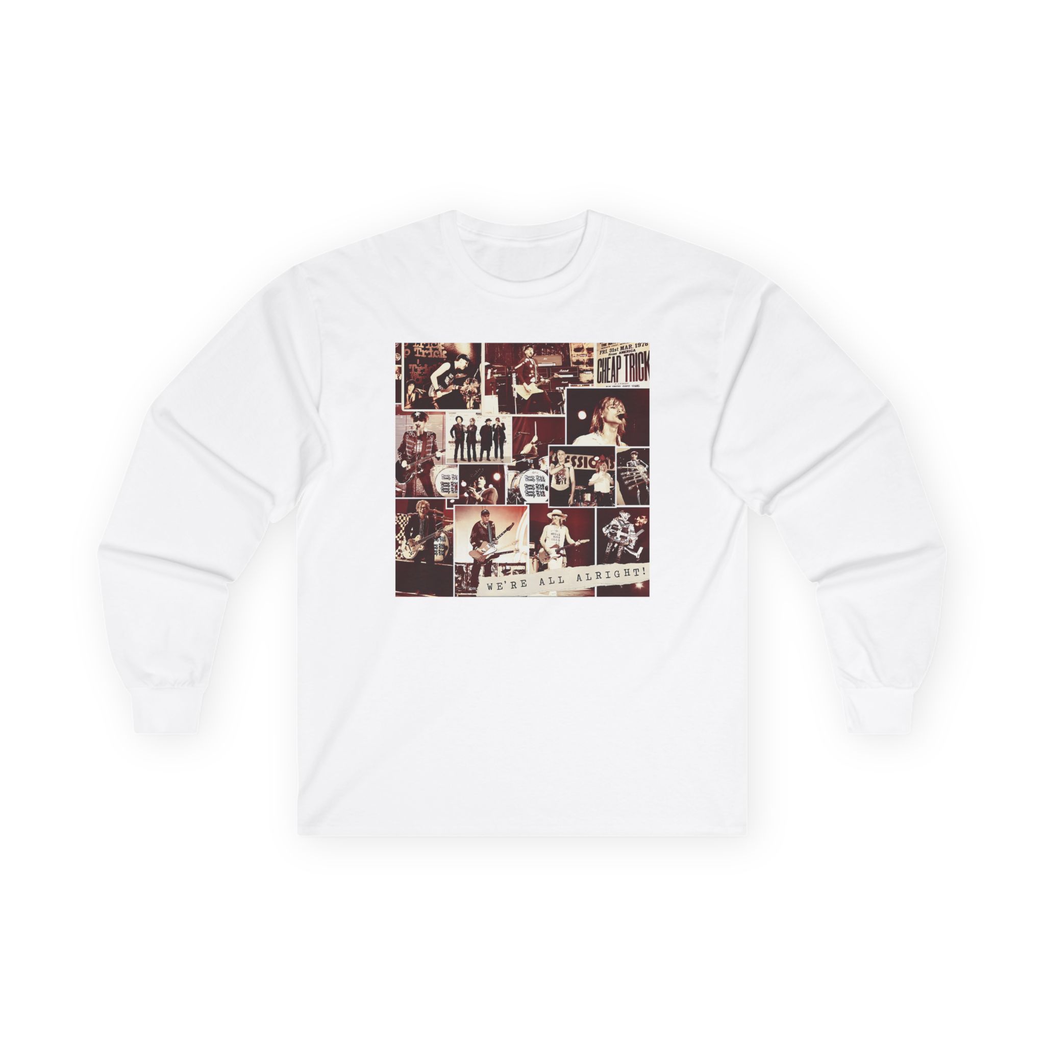 Cheap Trick Photo Collage Unisex Ultra Cotton Long Sleeve Tee