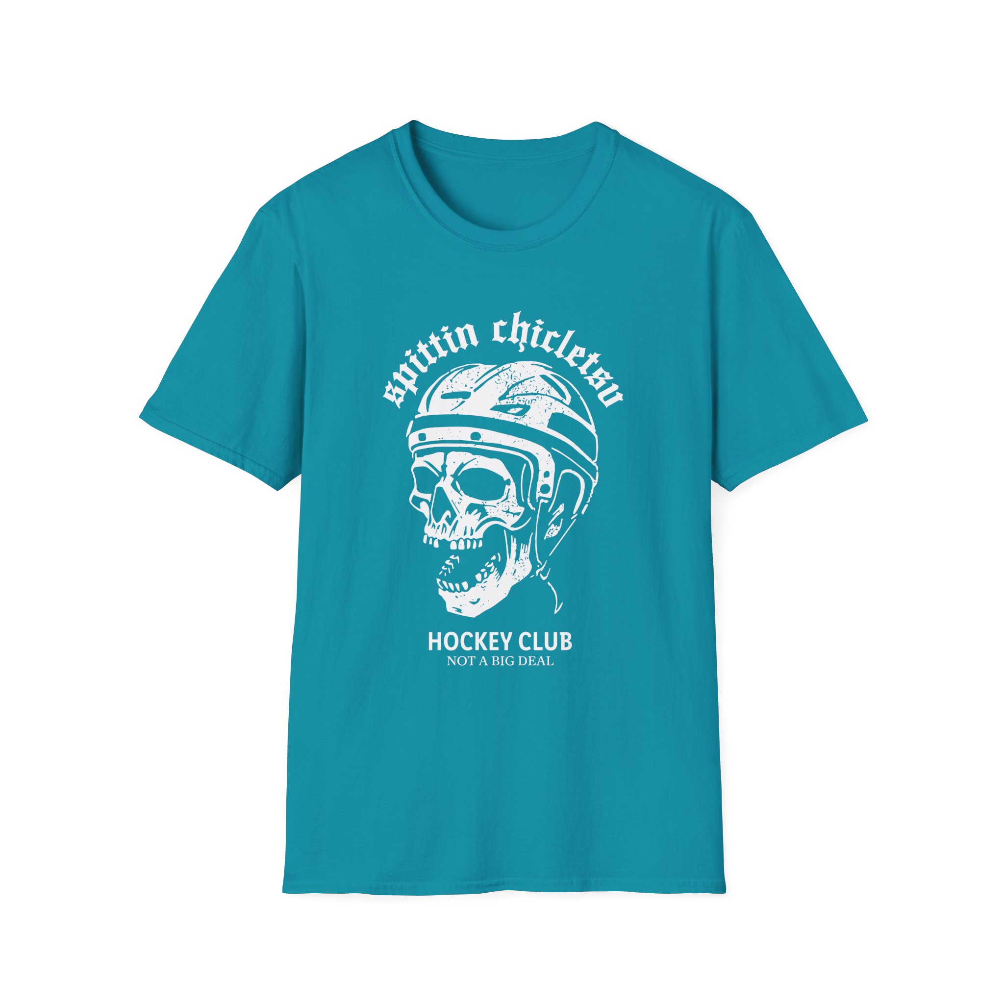 Spittin Chiclets Hockey Club Skul Unisex Softstyle T-Shirt