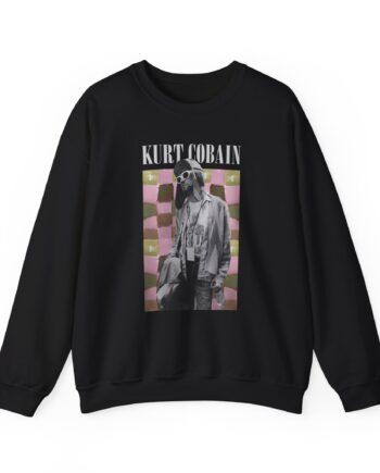 Kurt Cobain Checkered Unisex Heavy Blend™ Crewneck Sweatshirt