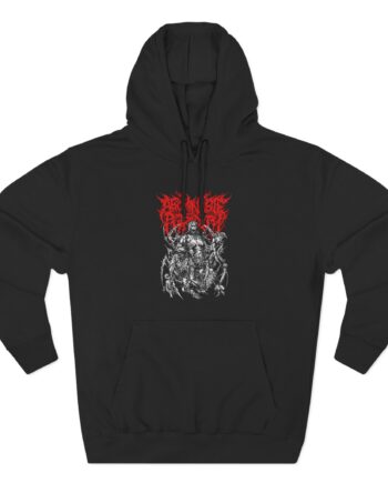 Abominable Putridity Arachnoid Impalement Three-Panel Fleece Hoodie