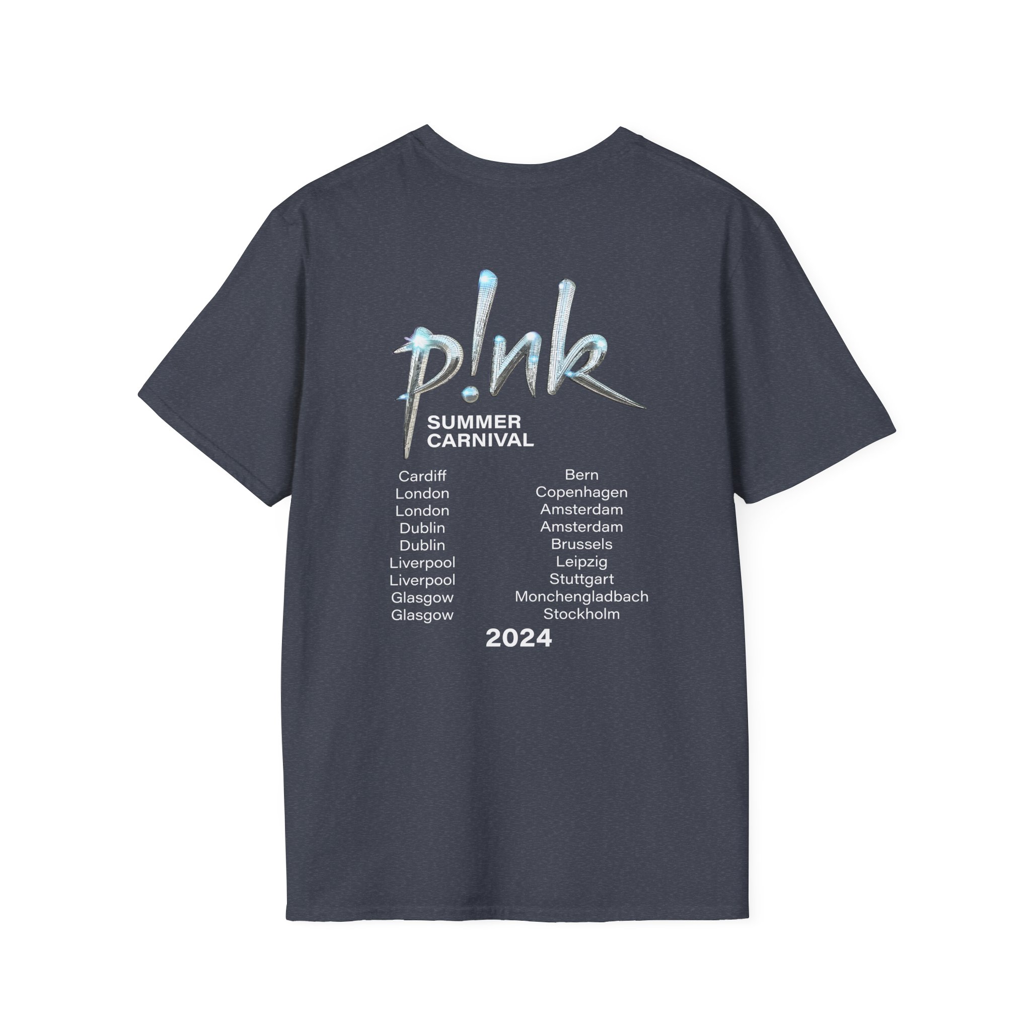 P!nk Split Tie Dye Unisex Softstyle T-Shirt