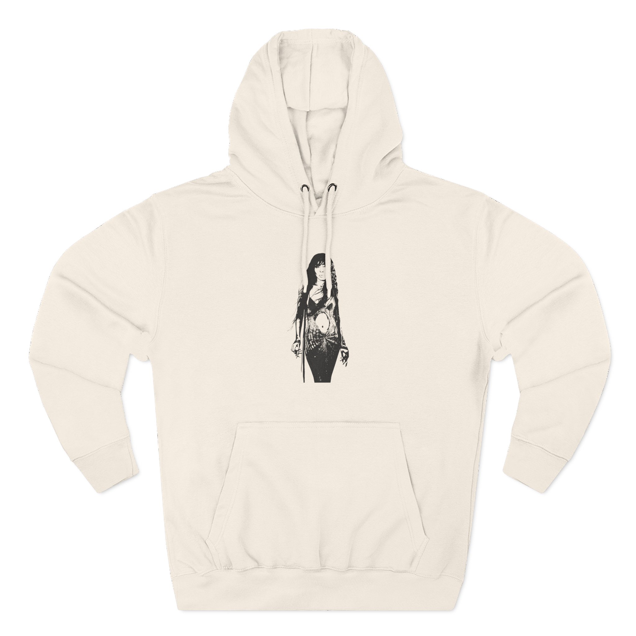 Loreen Three-Panel Fleece Hoodie