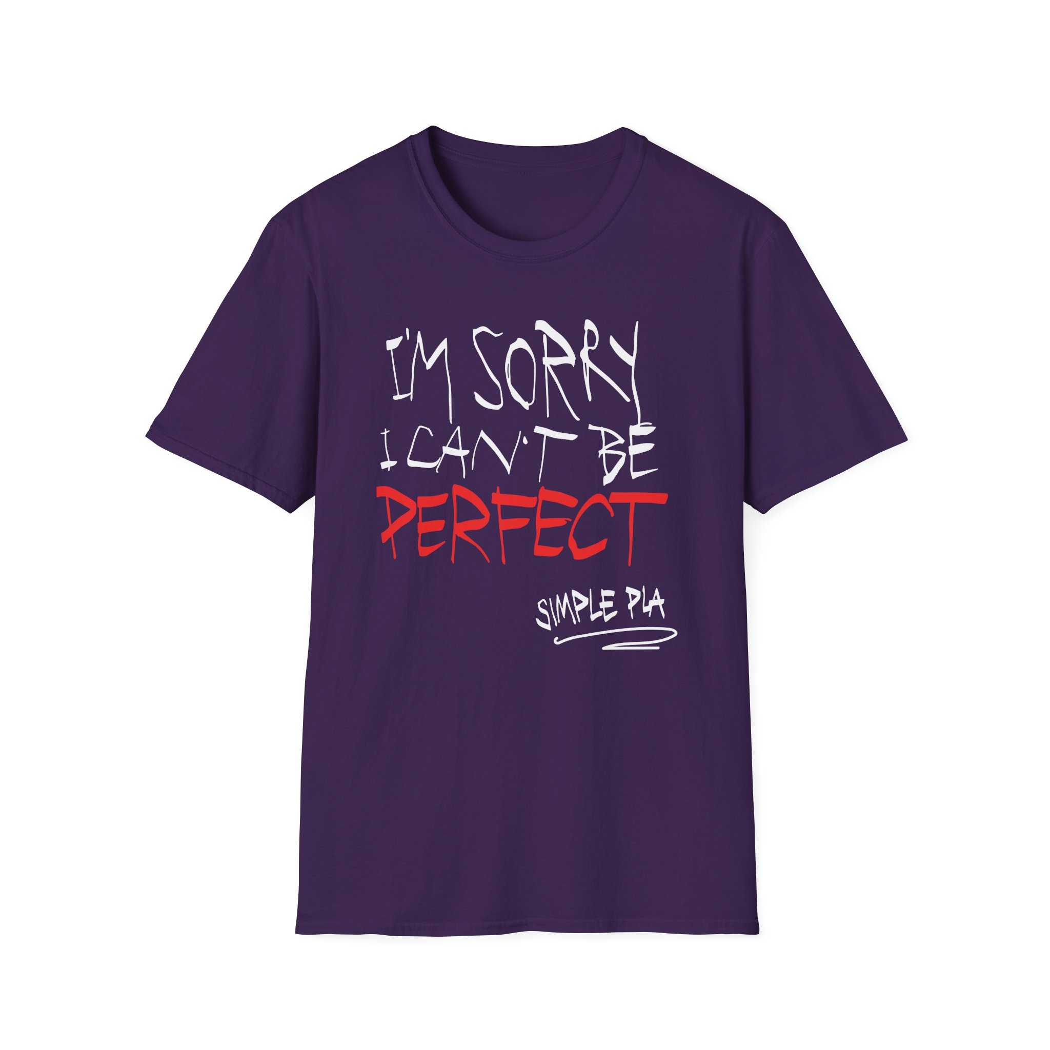 Simple Plan I'm Sorry I Can't Be Perfect Unisex Softstyle T-Shirt