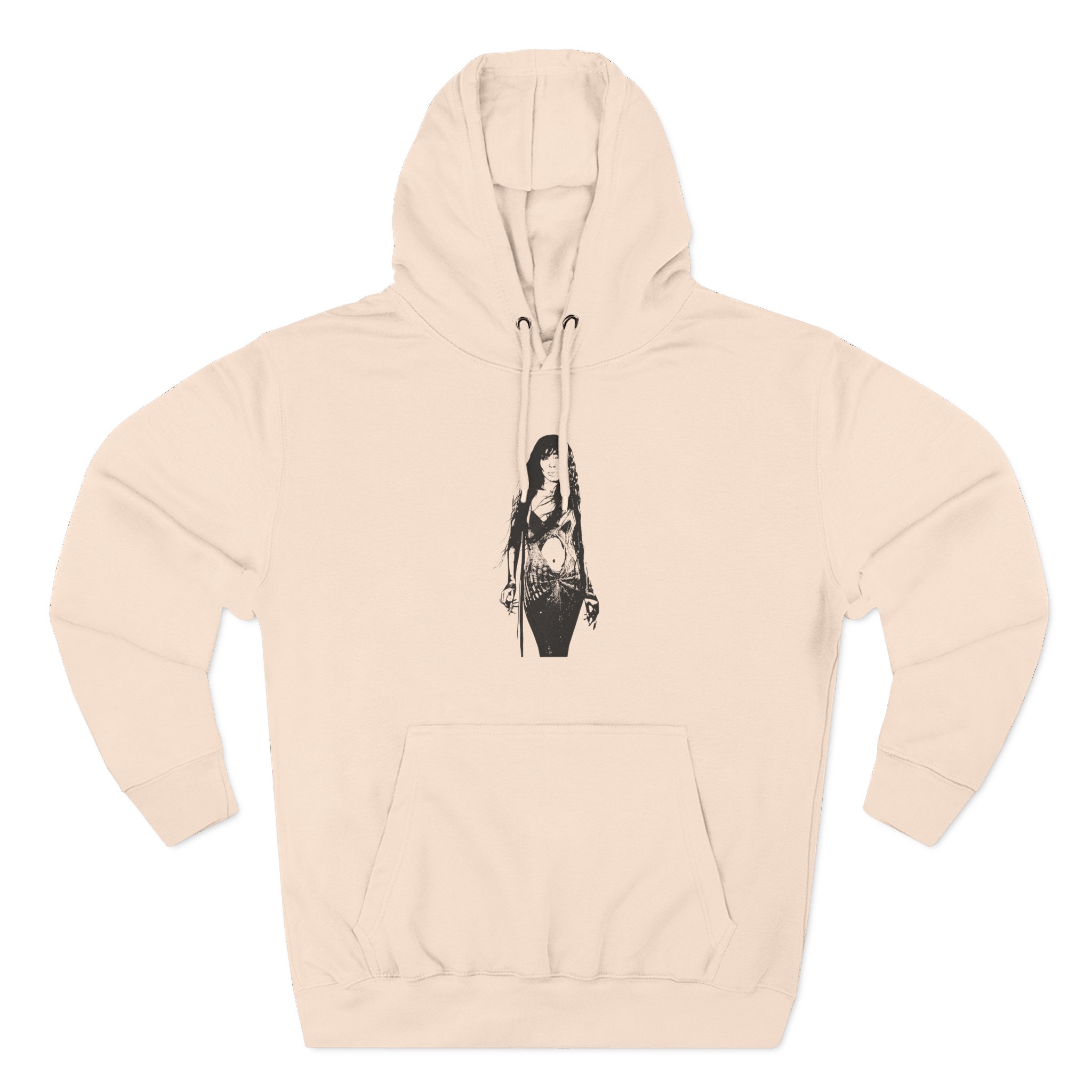 Loreen Three-Panel Fleece Hoodie