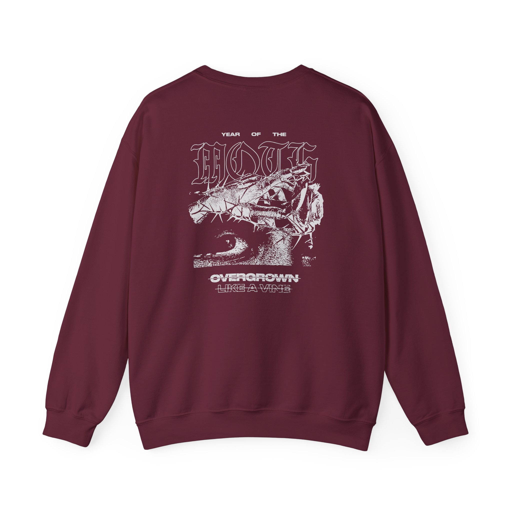 Like Moths to Flames Overgrown Unisex Heavy Blendâ„¢ Crewneck Sweatshirt