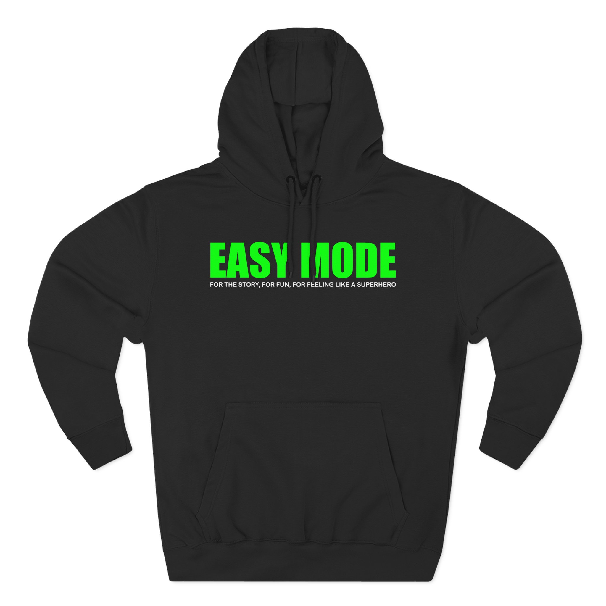 Mandjtv Easy Mode Three-Panel Fleece Hoodie