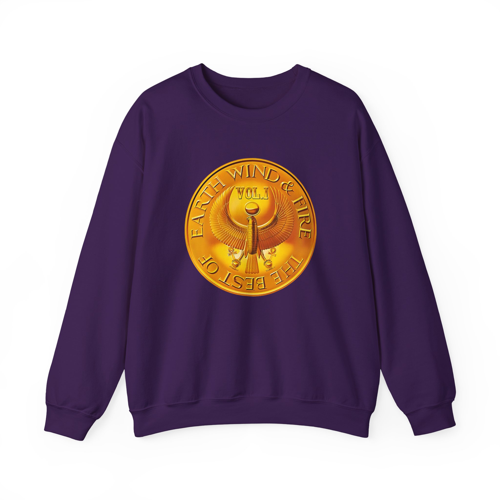 Earth Wind & Fire Medallion Teal Unisex Heavy Blendâ„¢ Crewneck Sweatshirt