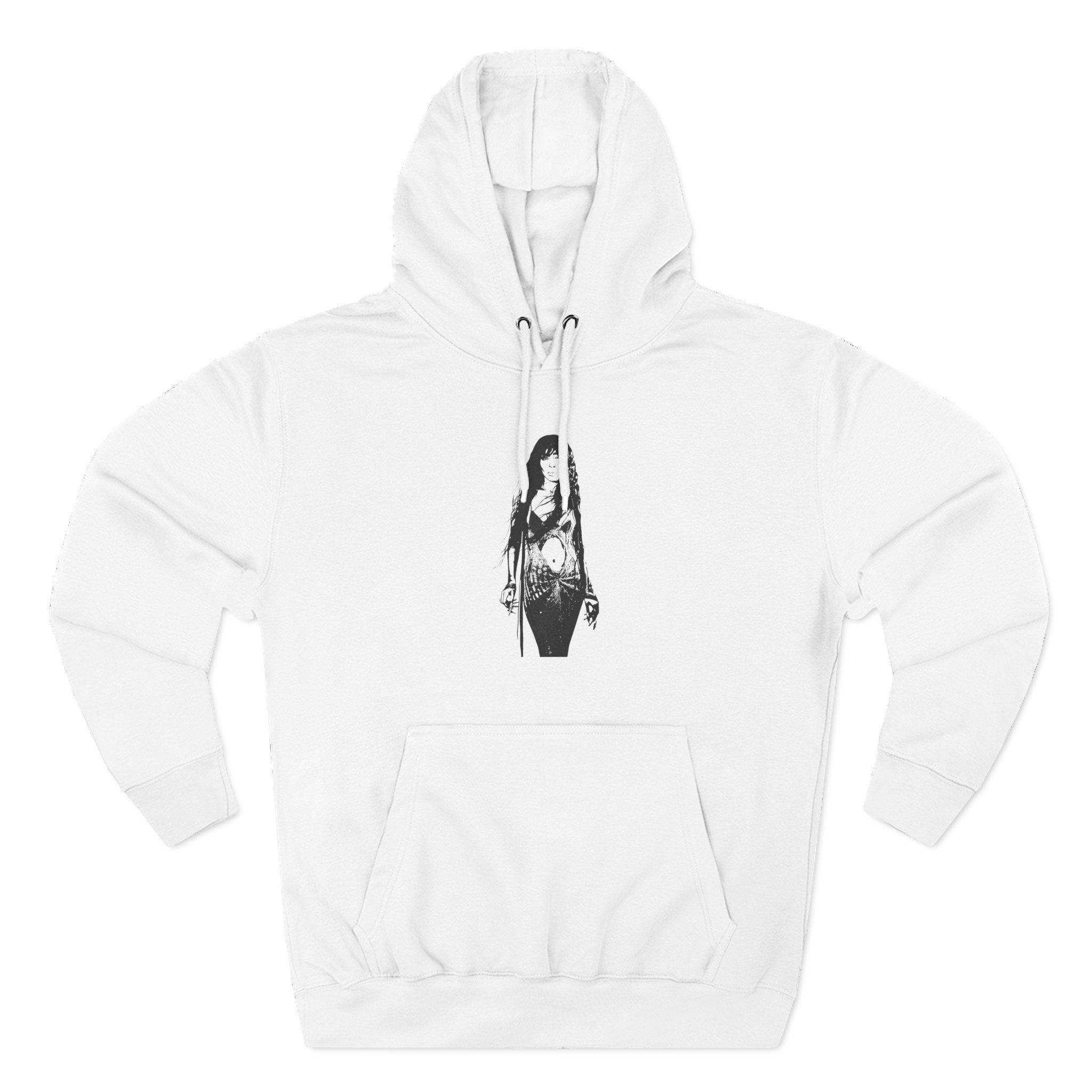 Loreen Three-Panel Fleece Hoodie