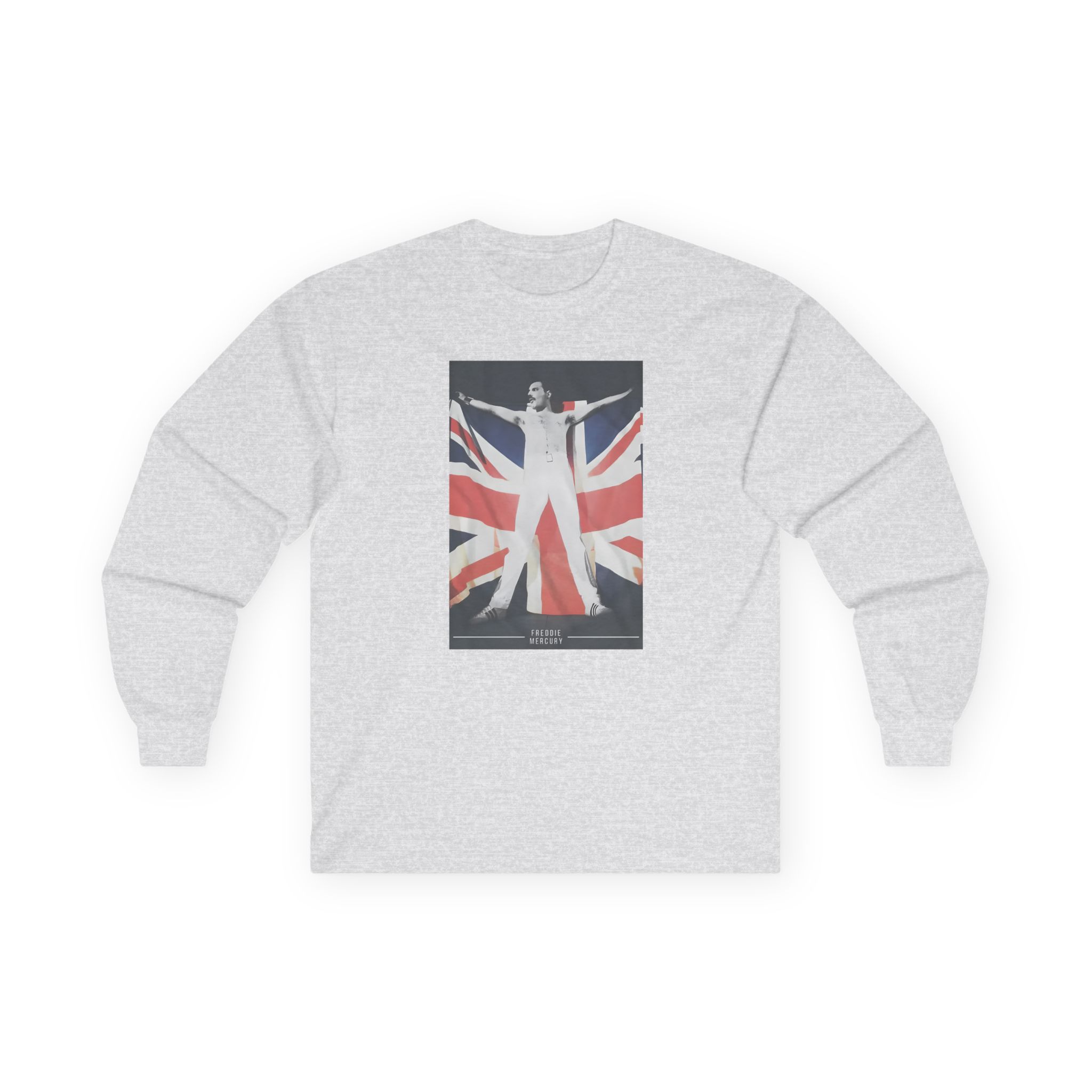 F M Union Jack Flag Unisex Ultra Cotton Long Sleeve Tee