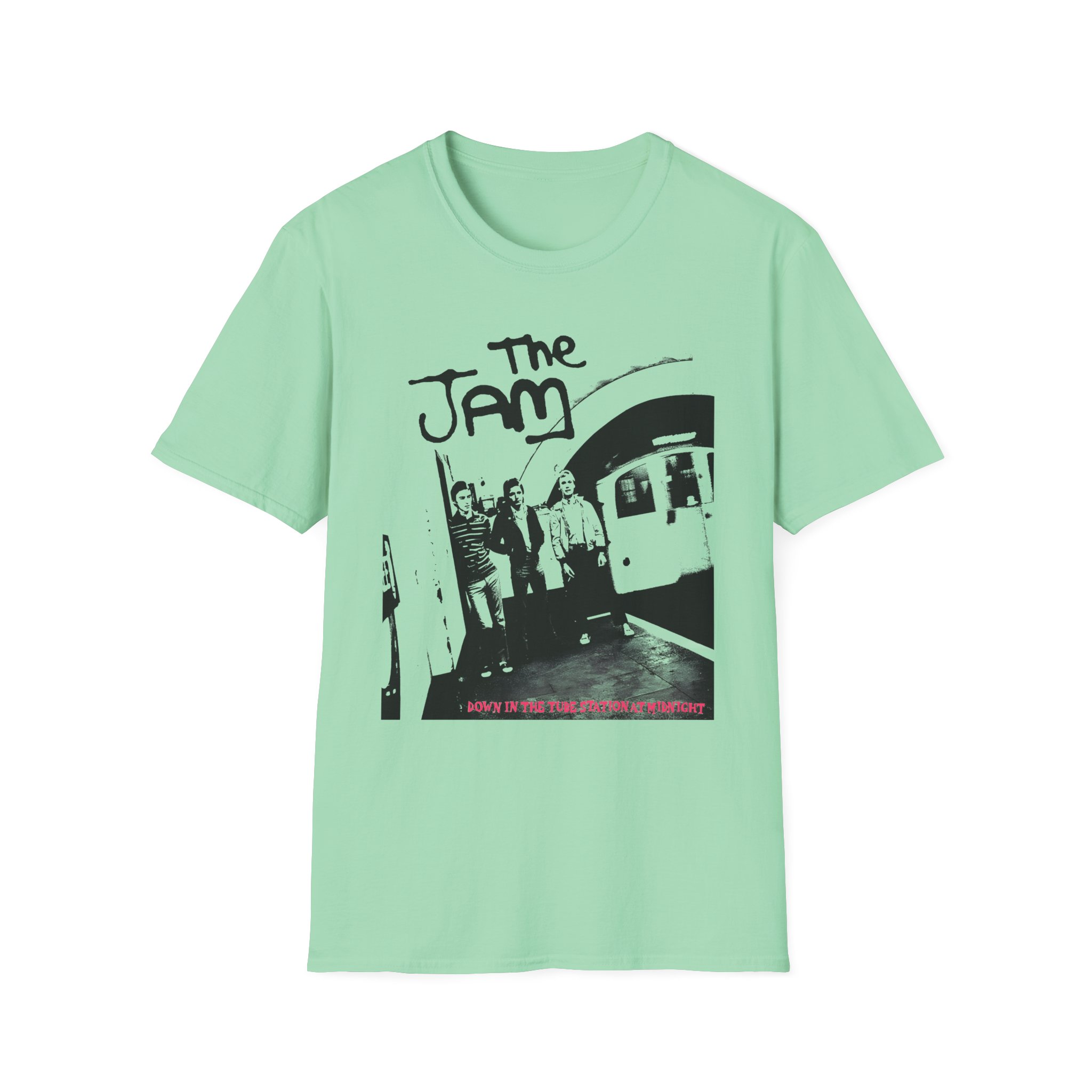 TJ Down at the Tube Station Unisex Softstyle T-Shirt