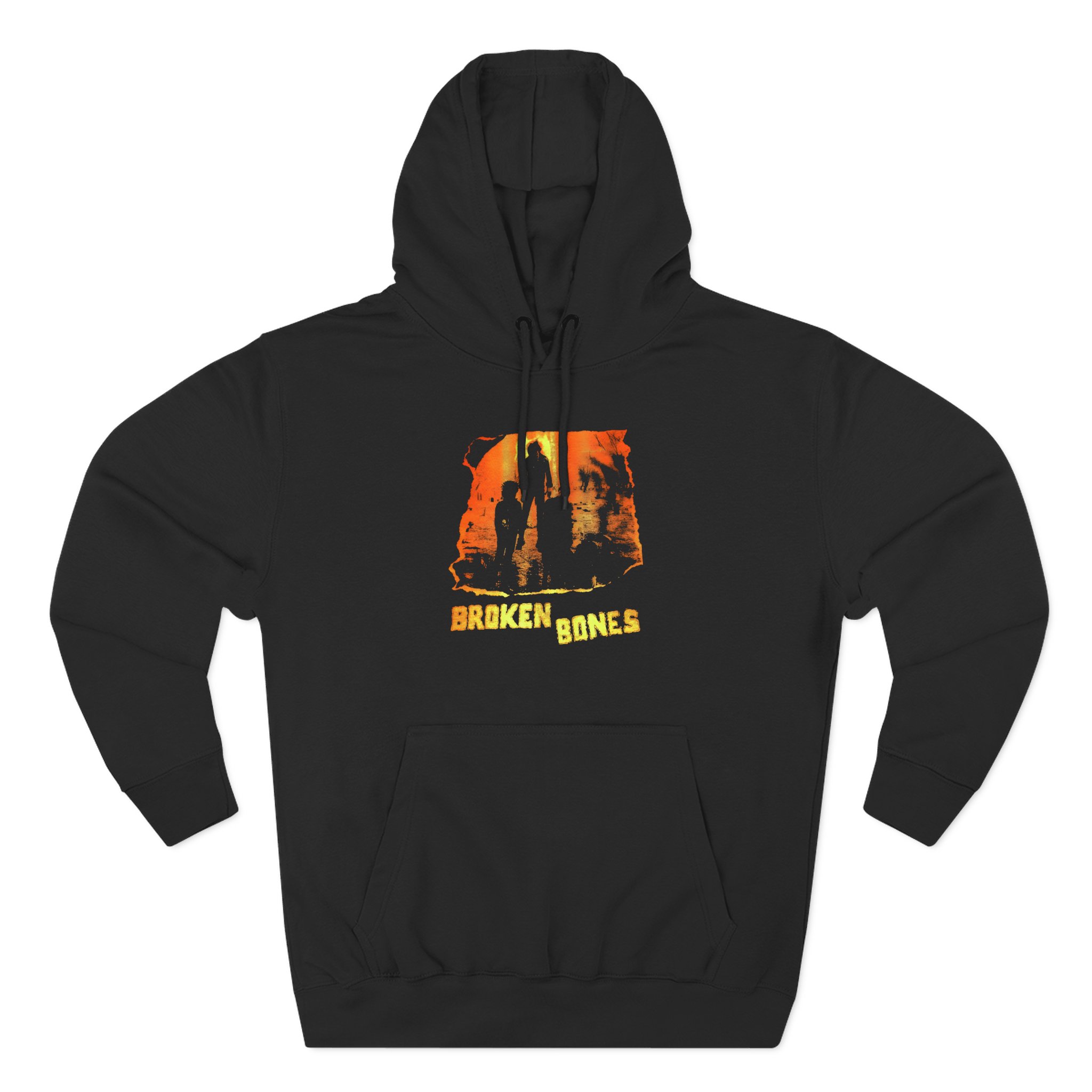 Broken Bones Three-Panel Fleece Hoodie