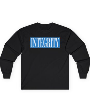 Integrity In Contrast Unisex Ultra Cotton Long Sleeve Tee
