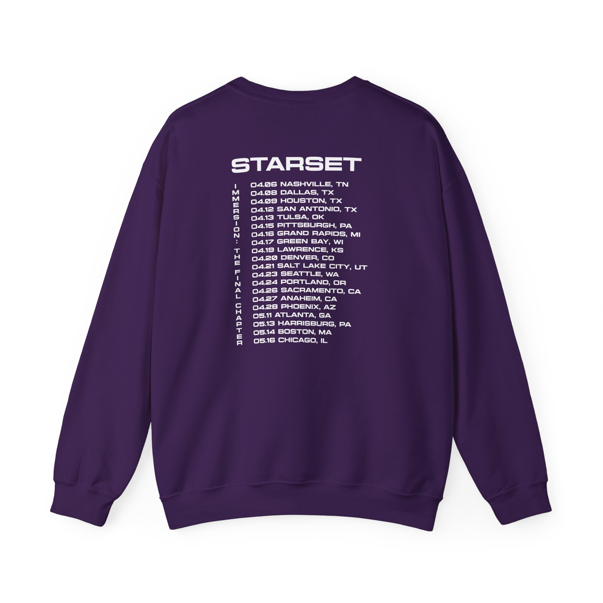 Starset Immersion Red Tour Unisex Heavy Blendâ„¢ Crewneck Sweatshirt