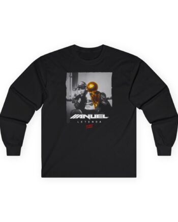 Anuel Aa Leyenda Campeón Negro Camiseta Unisex Ultra Cotton Long Sleeve Tee