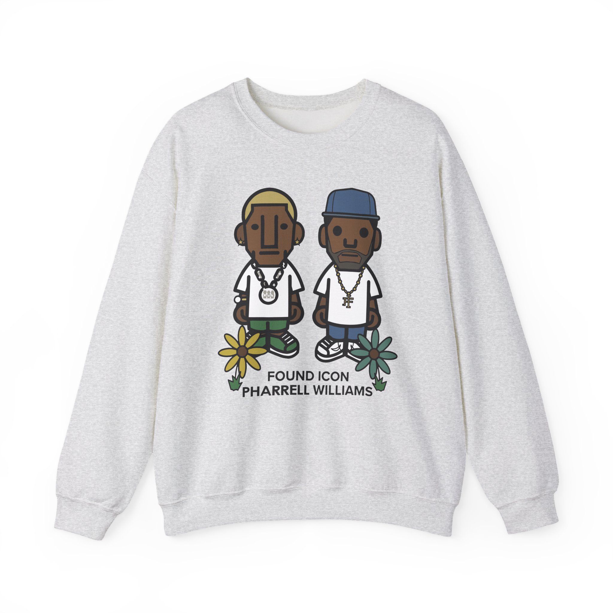 Pharrell Williams Found Icon Unisex Heavy Blendâ„¢ Crewneck Sweatshirt