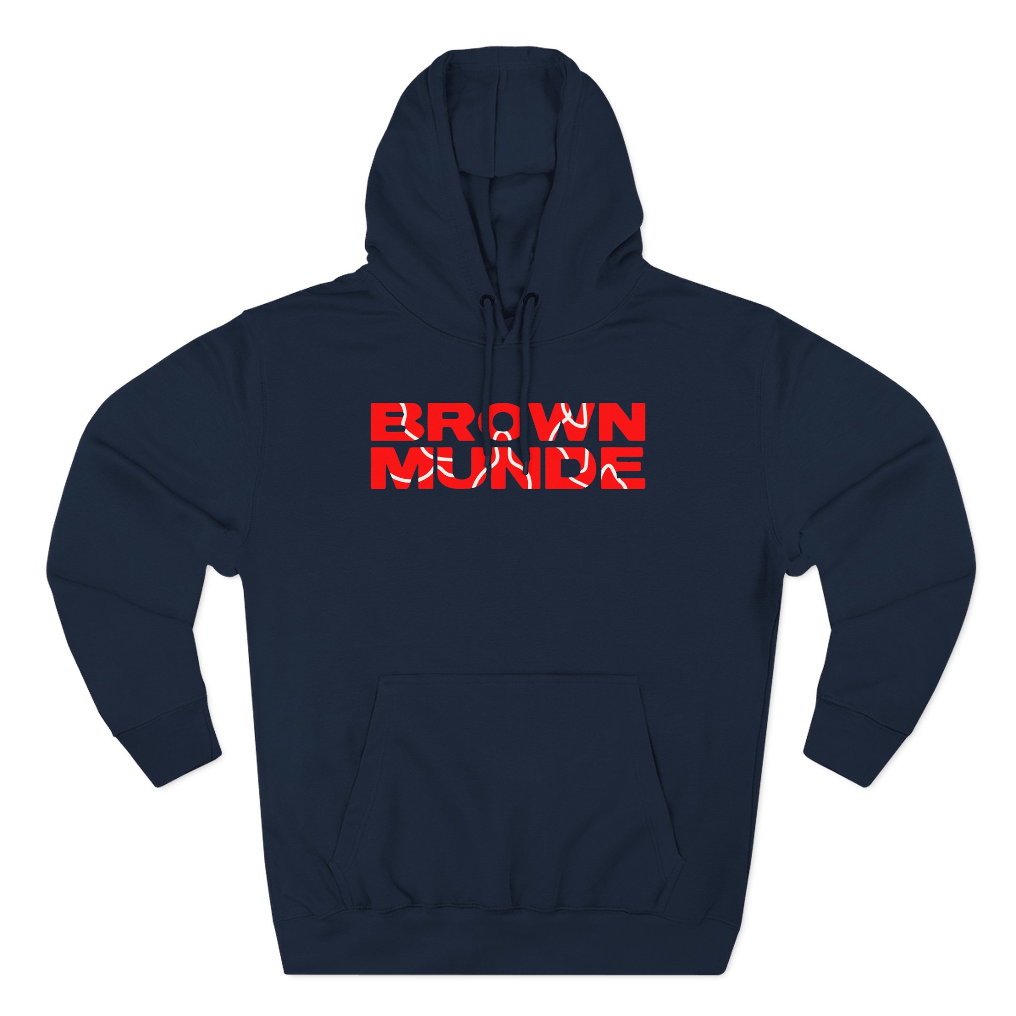 AP Dhillon Brown Munde Three-Panel Fleece Hoodie