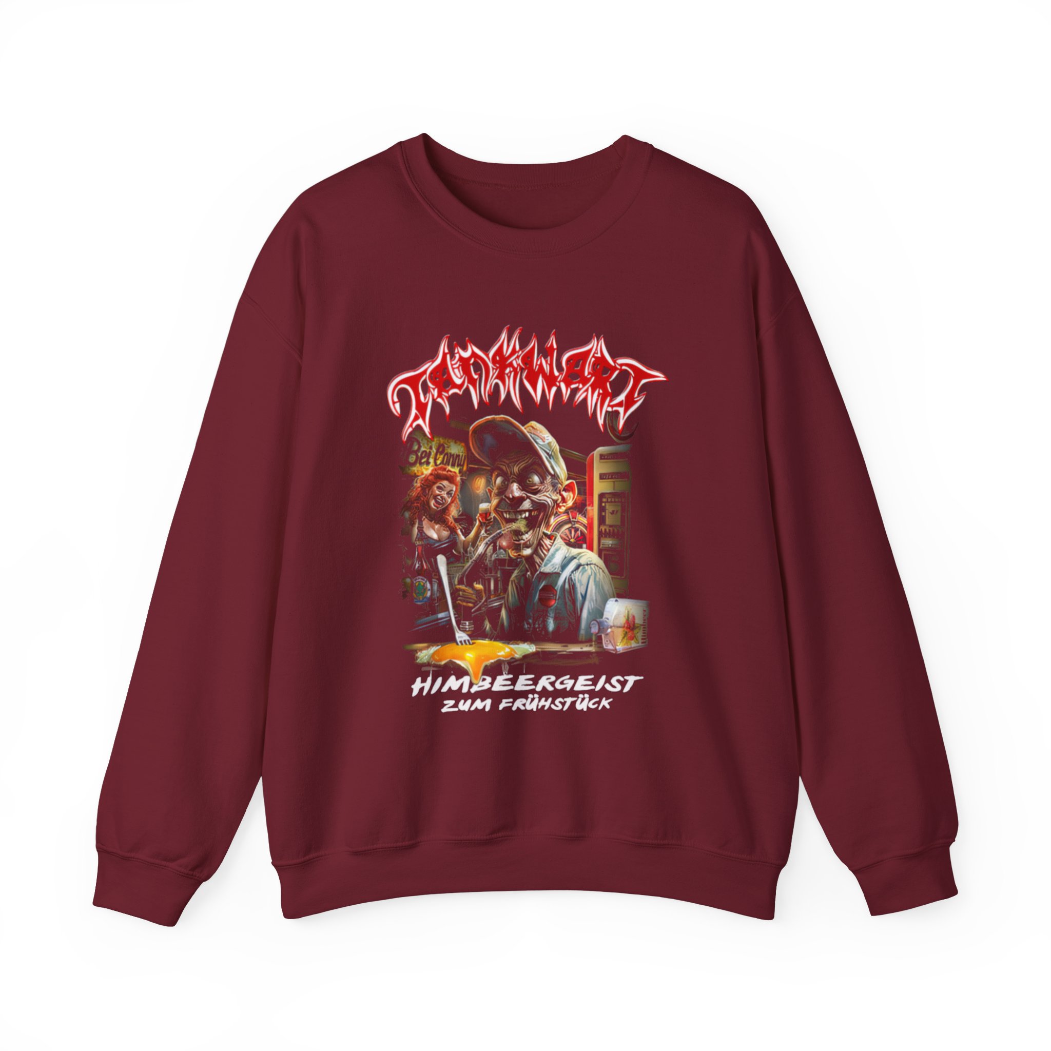 Tankard Himbeergeist Zum Frühstück Unisex Heavy Blend™ Crewneck Sweatshirt