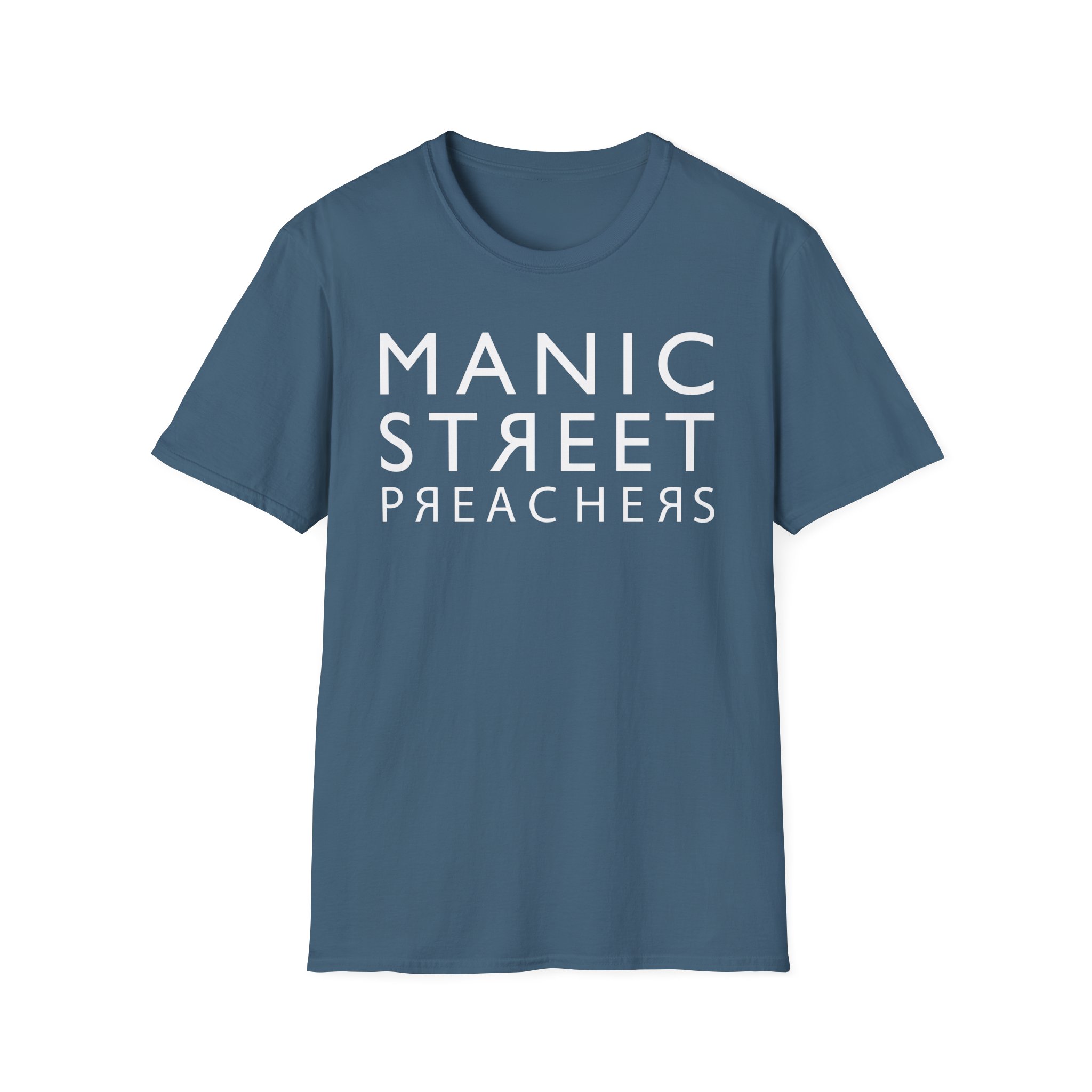 Manic Street Preachers Reversed Logo Unisex Softstyle T-Shirt