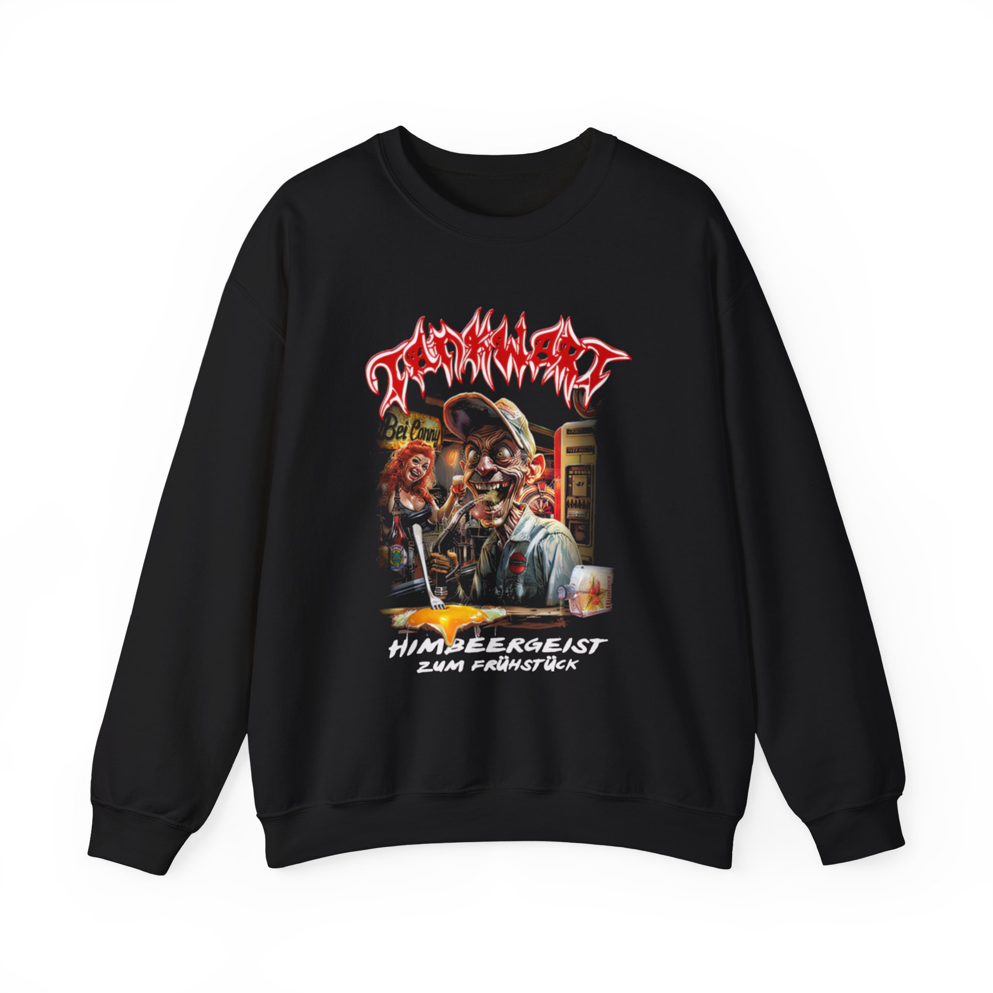 Tankard Himbeergeist Zum Frühstück Unisex Heavy Blend™ Crewneck Sweatshirt