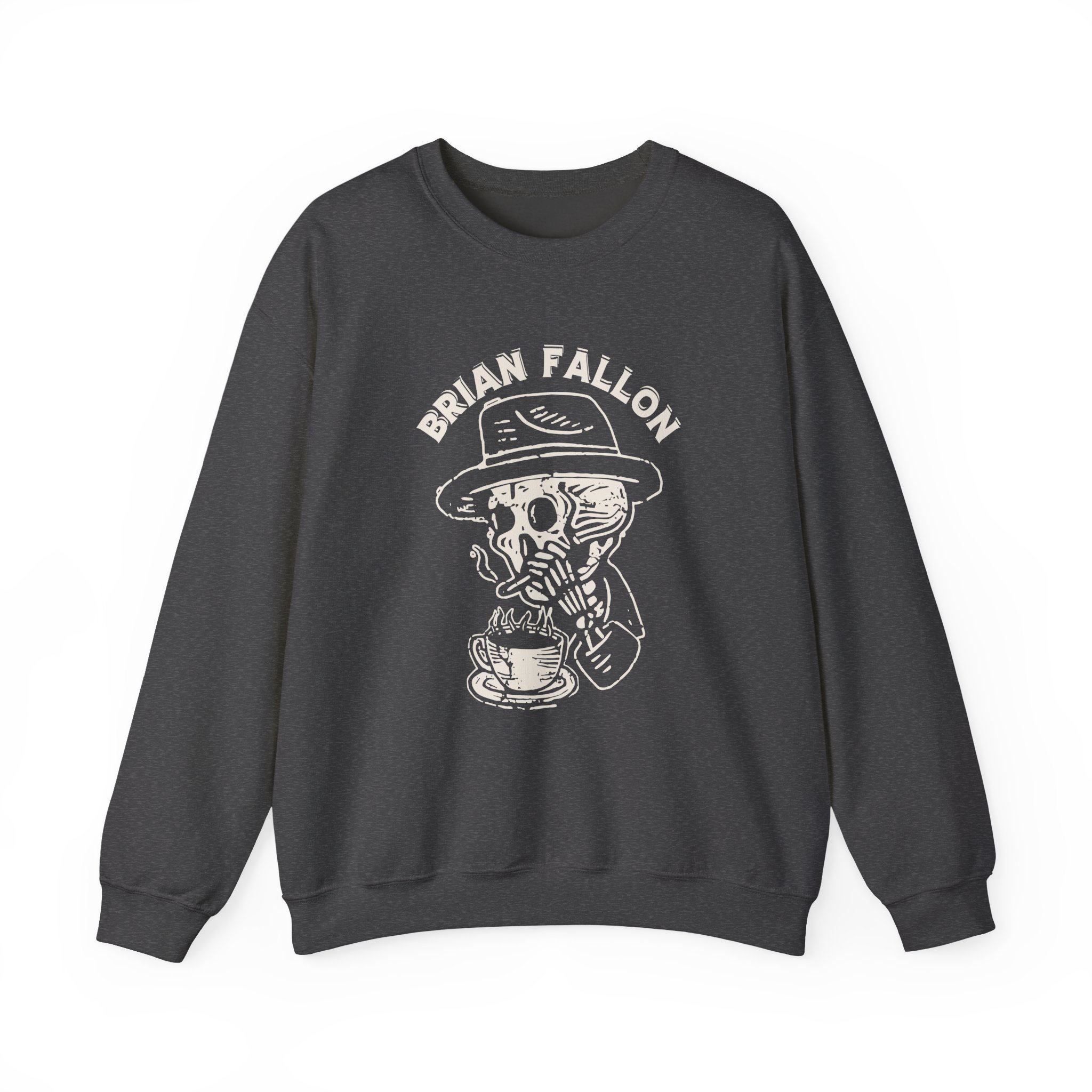 Brian Fallon Smoking Skeleton Unisex Heavy Blendâ„¢ Crewneck Sweatshirt
