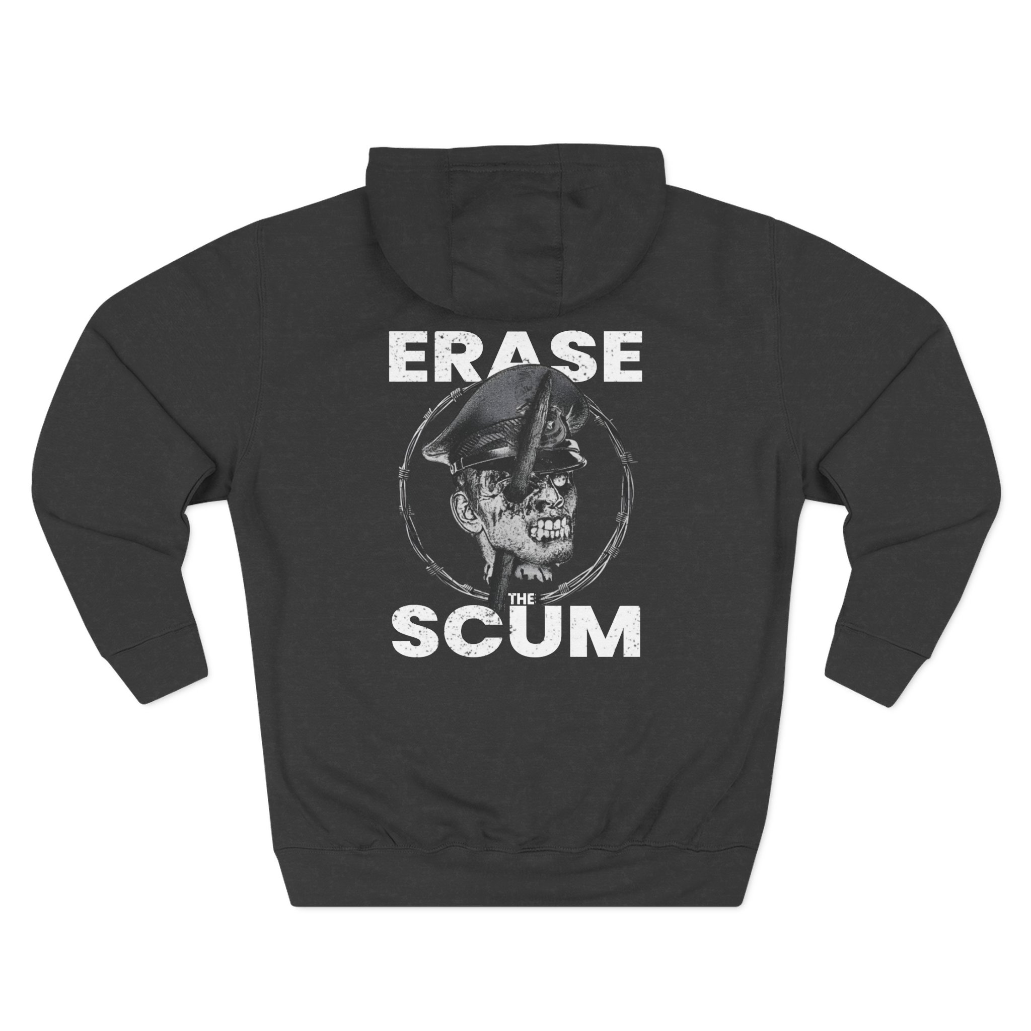 Get the Shot Erase the Scum Three-Panel Fleece Hoodie