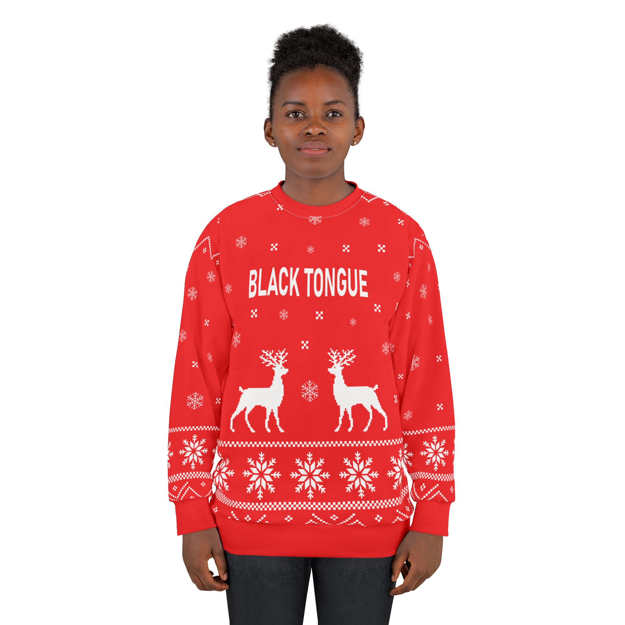 Black Tongue Unisex Sweatshirt (AOP)
