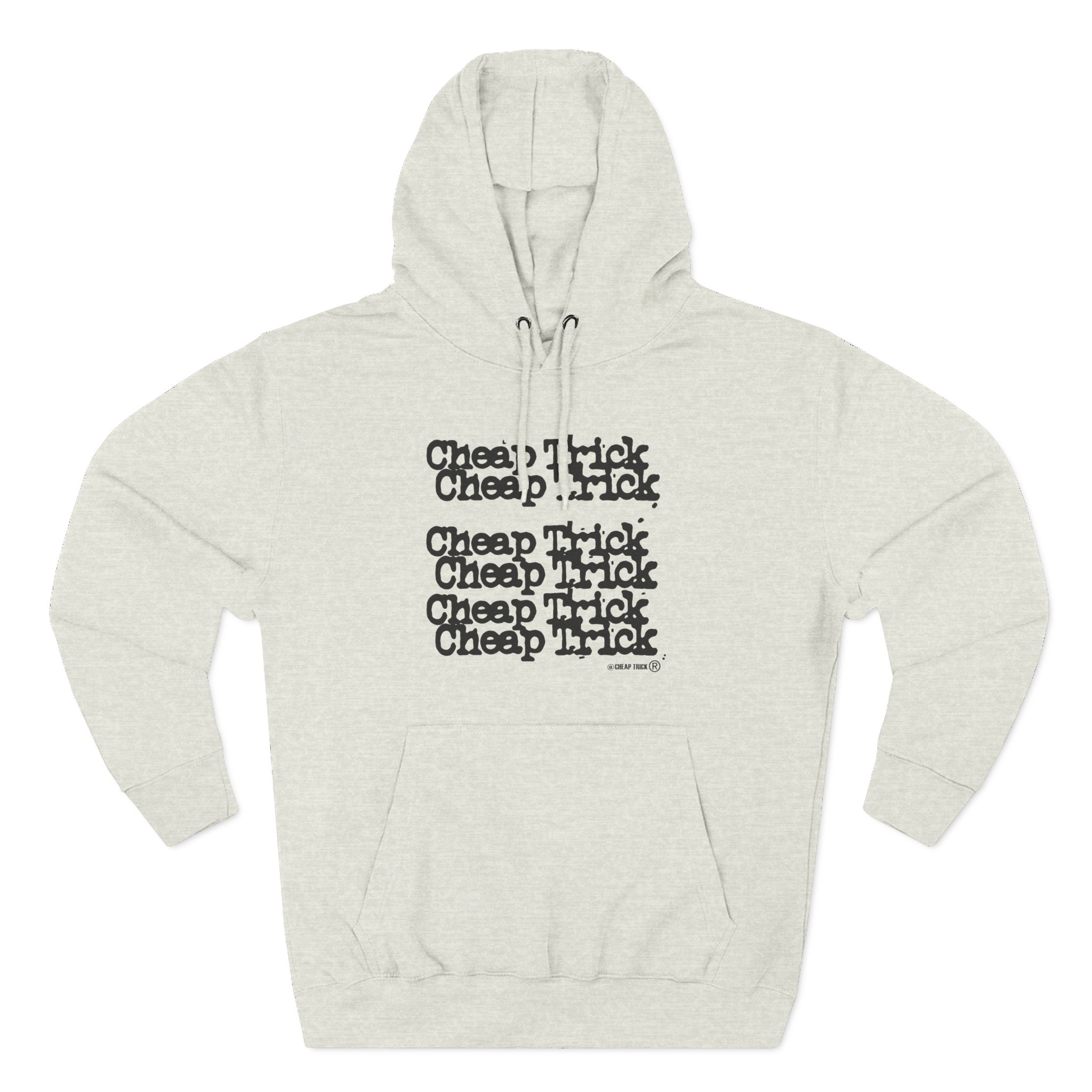Cheap Trick Stacked Logo Three-Panel Fleece Hoodie